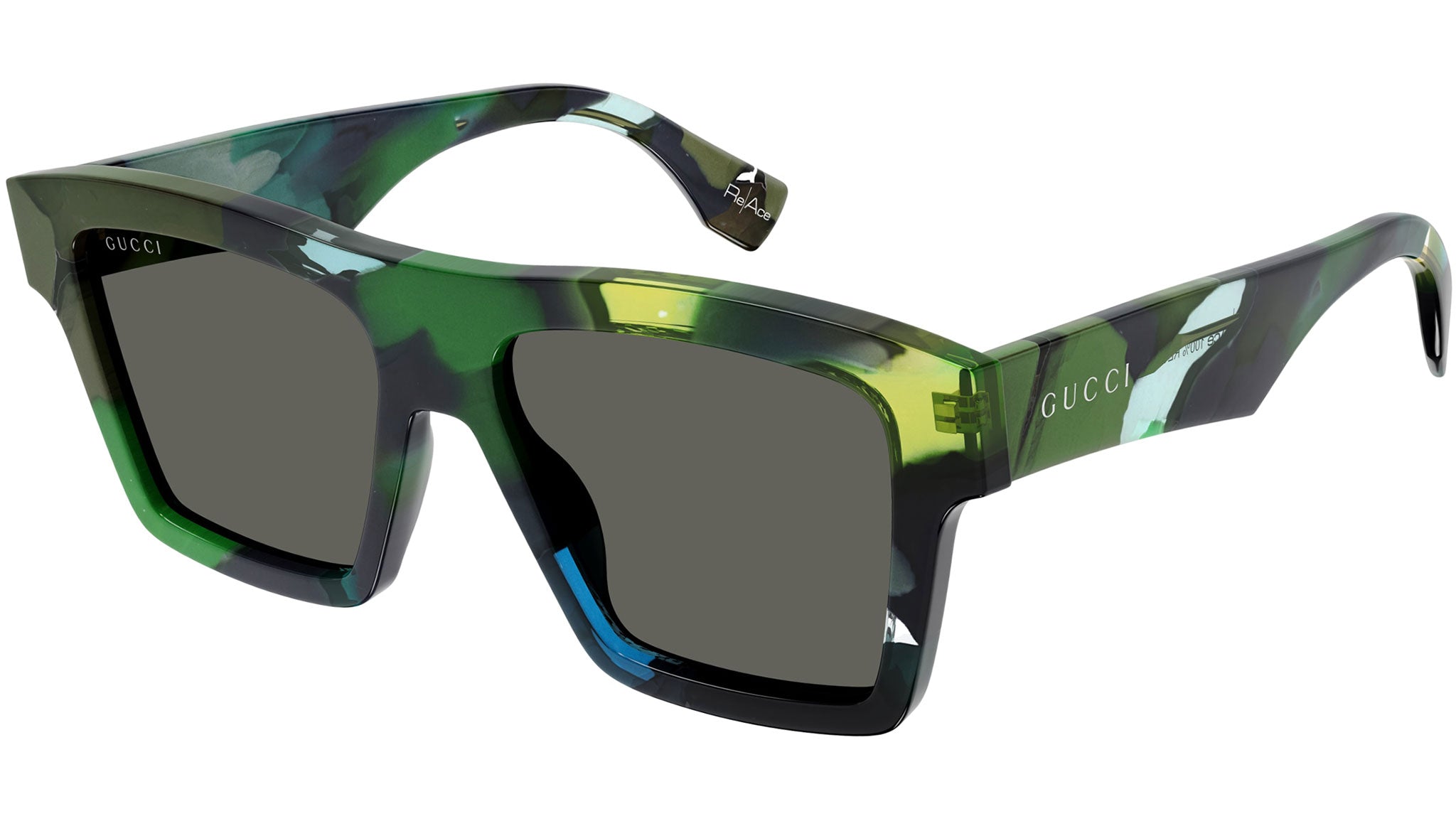 Gucci GG1623S 001 Sunglasses Shiny Green - eye-oo.com display picture 3