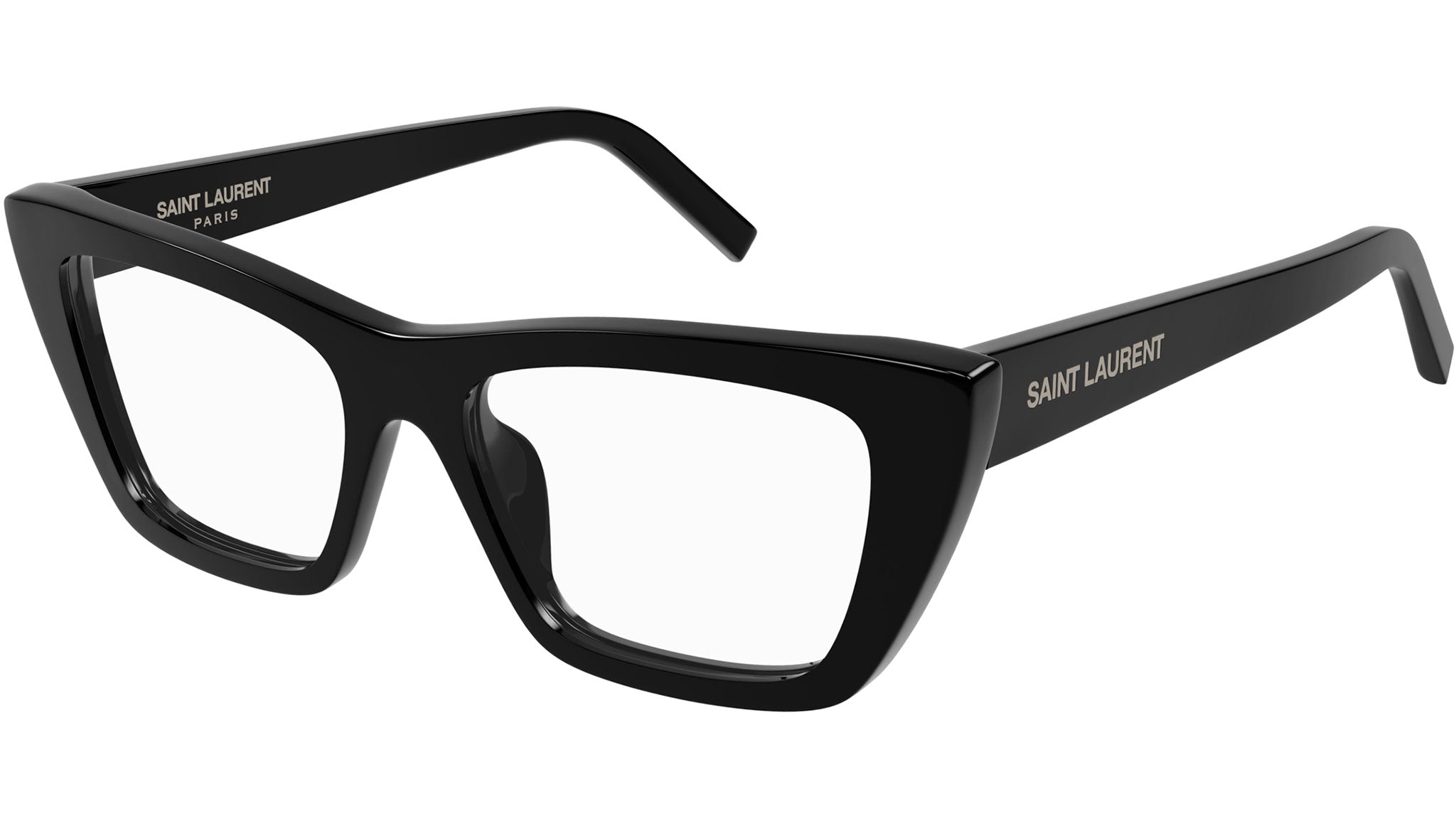 Saint Laurent SL 276 MICA OPT Eyeglasses 001 Shiny Black - eye-oo.com