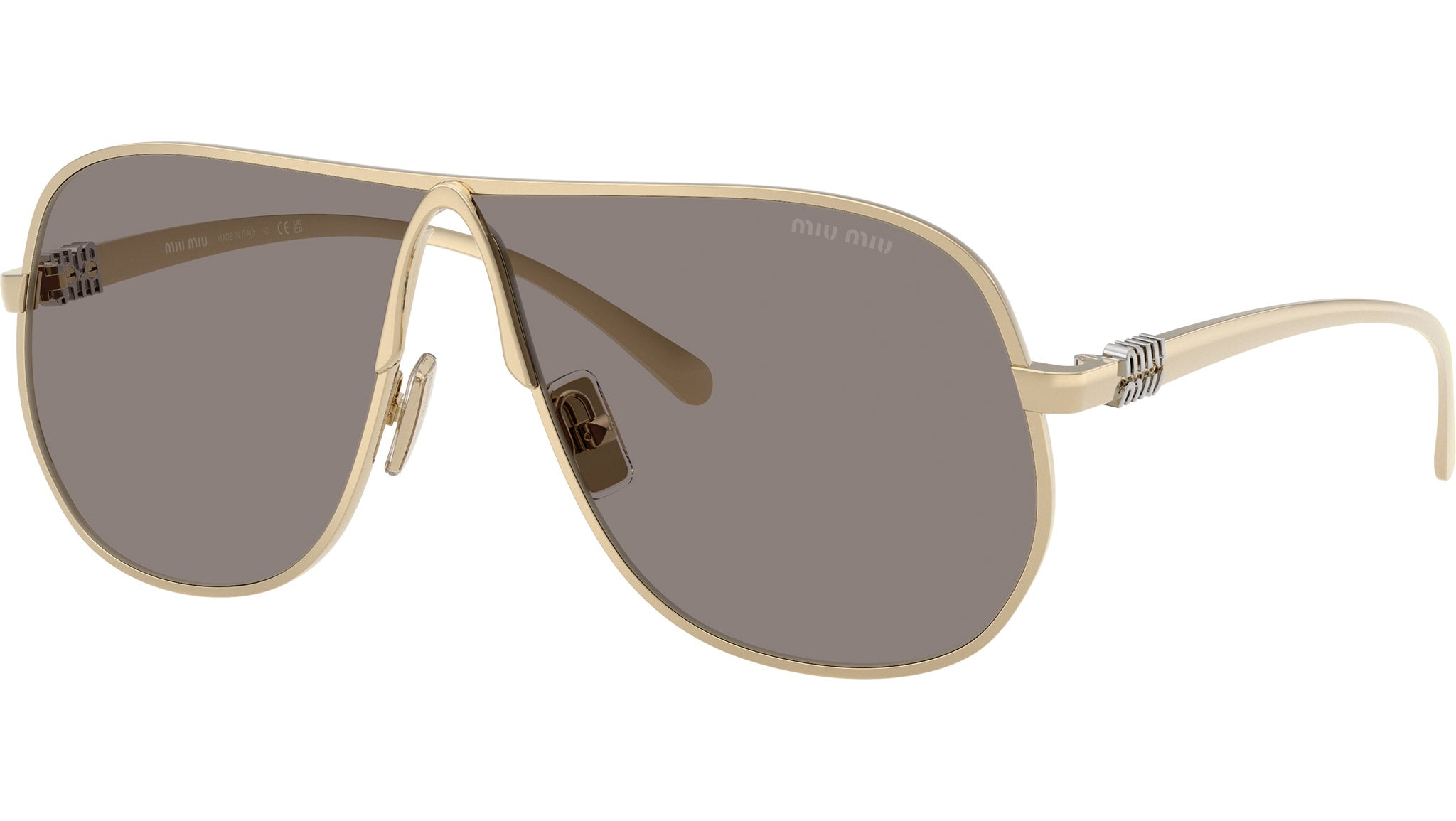 Miu Miu MUA56S Sunglasses ZVN80Q Pale Gold - eye-oo.com display picture 2