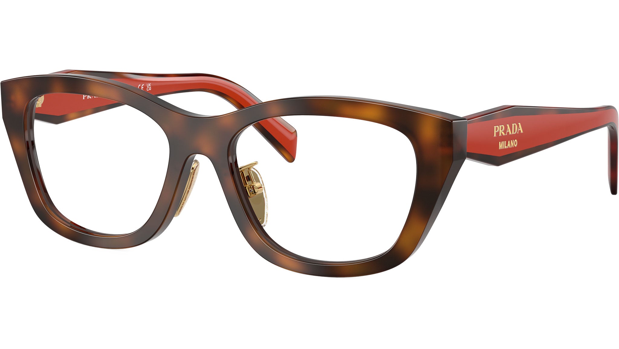 PR D11VD Prada Glasses 01K1O1 Juniper Havana - eye-oo.com