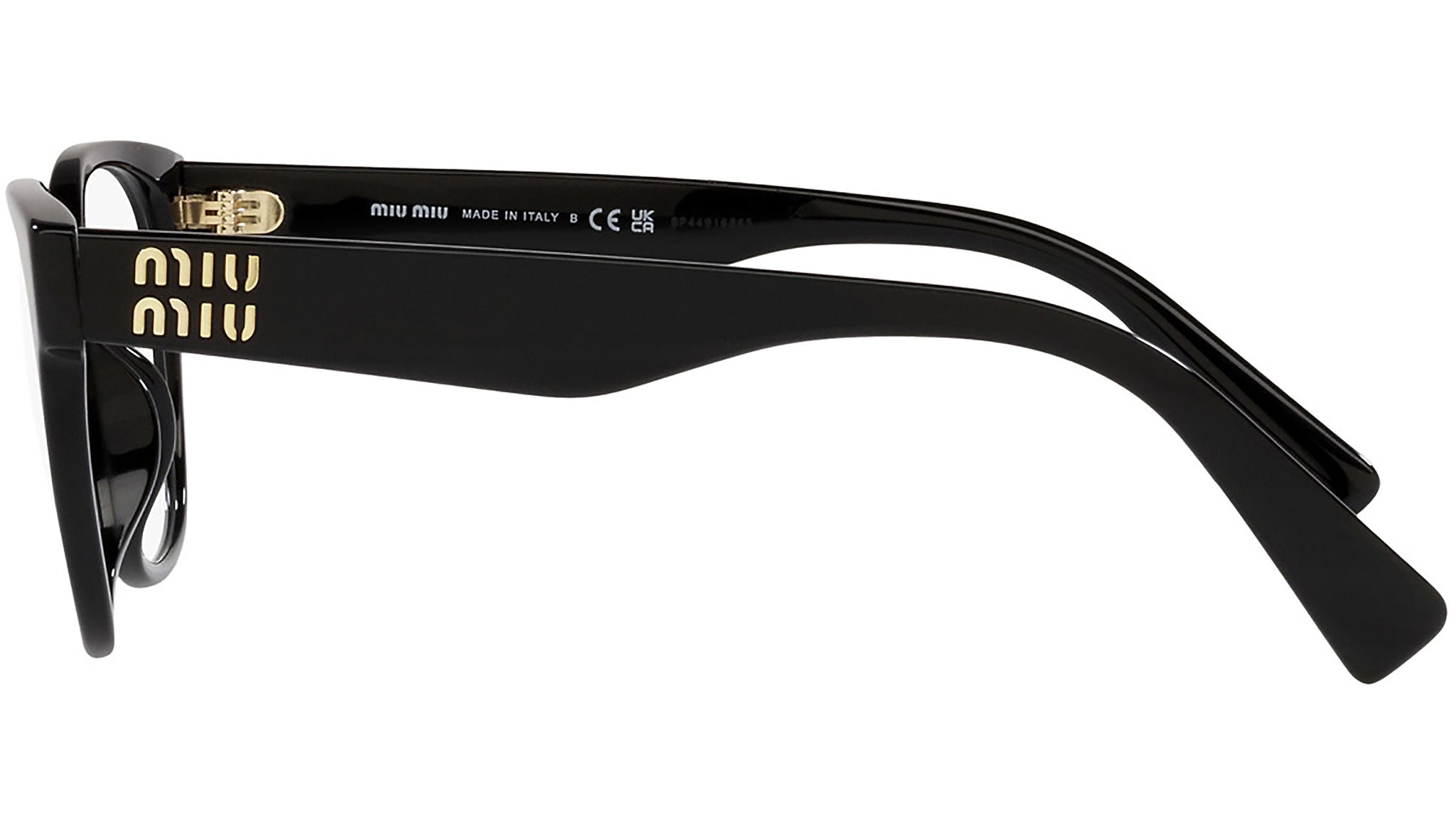 Miu Miu MU 02VV Optical Frame 1AB1O1 Black - eye-oo.com