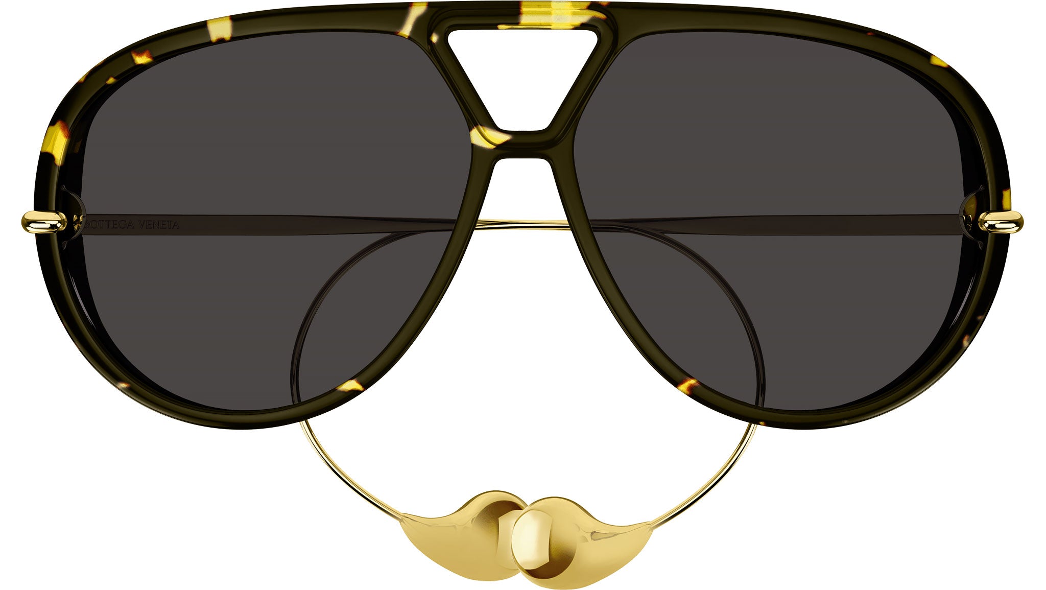 Bottega Veneta BV1273S Sunglasses 005 Shiny Havana - eye-oo.com