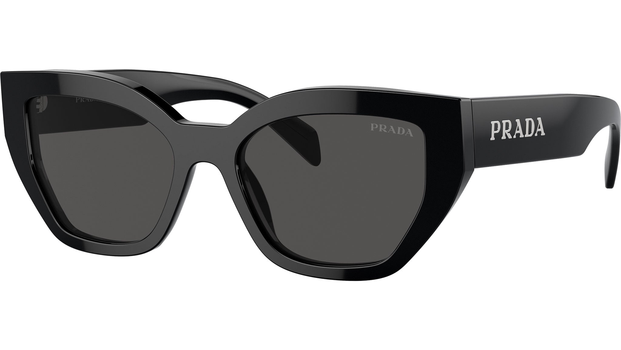 Prada PR A09S Sunglasses 1AB5S0 Black - eye-oo.com