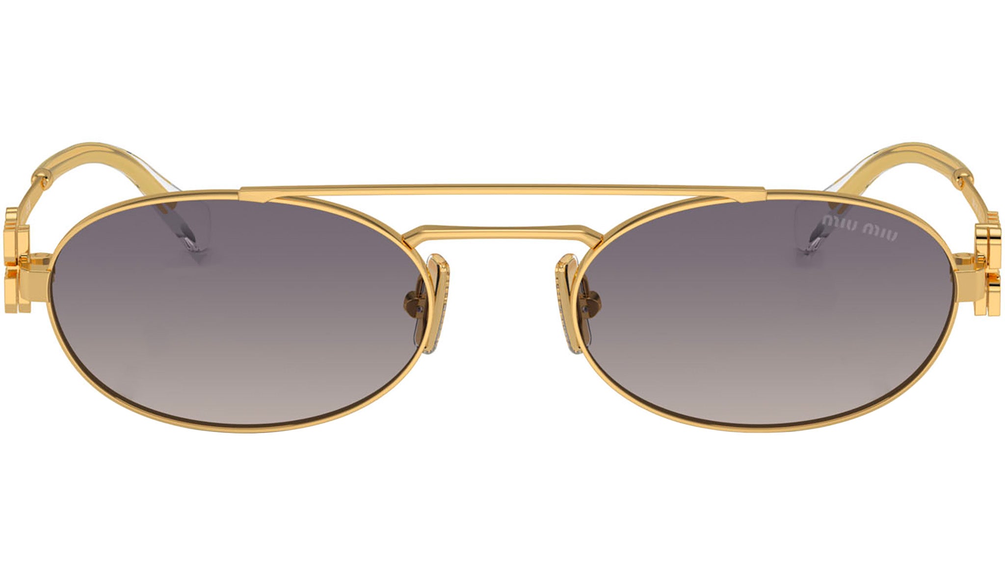 Miu Miu MU 54ZS Sunglasses 5AK30C Gold - eye-oo.com