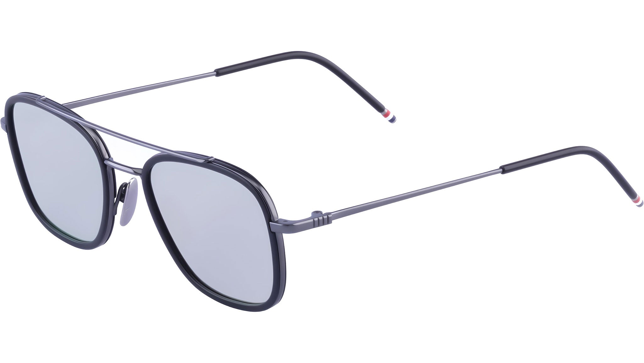 Thom Browne sunglasses UES800A 004 Matte Black / Silver Titanium