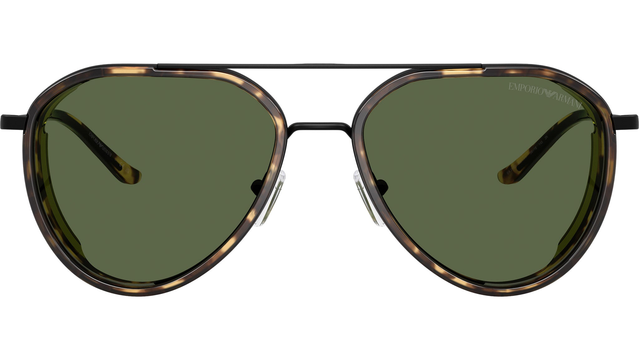 Emporio Armani black aviators Emporio Armani Emporio Armani Sunglasses in Black | Target  main image 3
