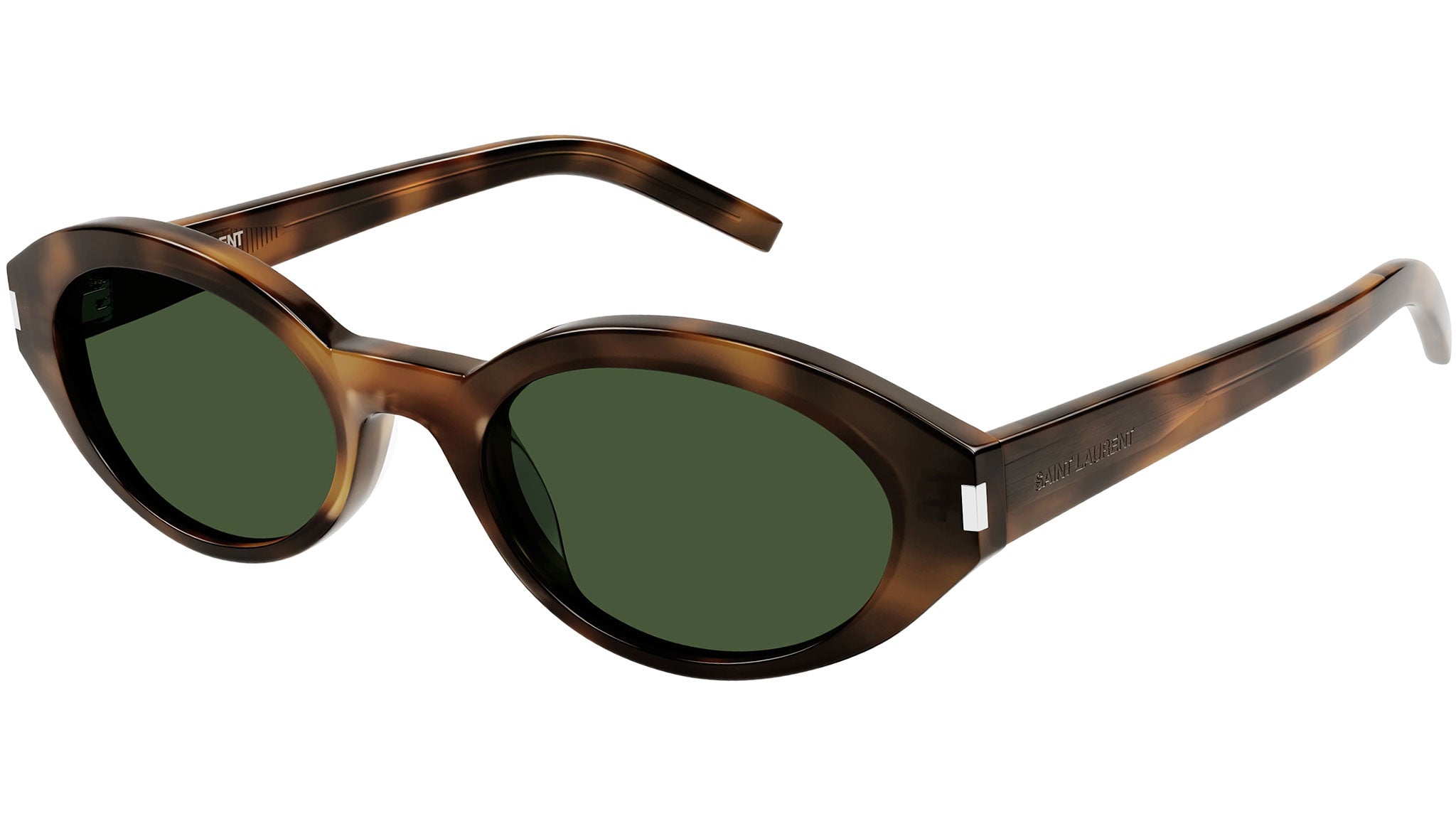 Saint Laurent SL 567 002 Tortoise Green Sunglasses - eye-oo.com