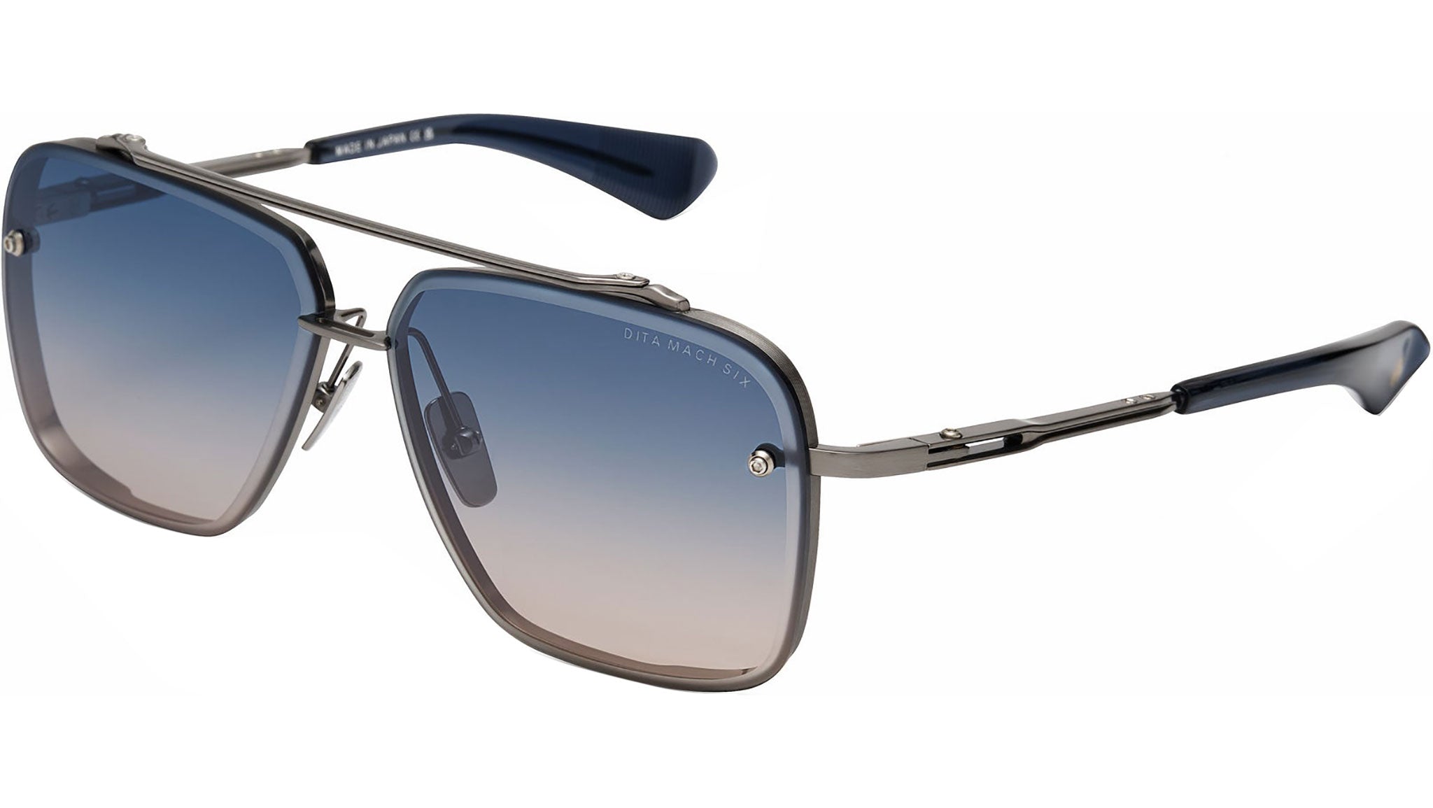 Dita Mach-Six DTS121 Sunglasses 08 Antique Silver Raw Titanium