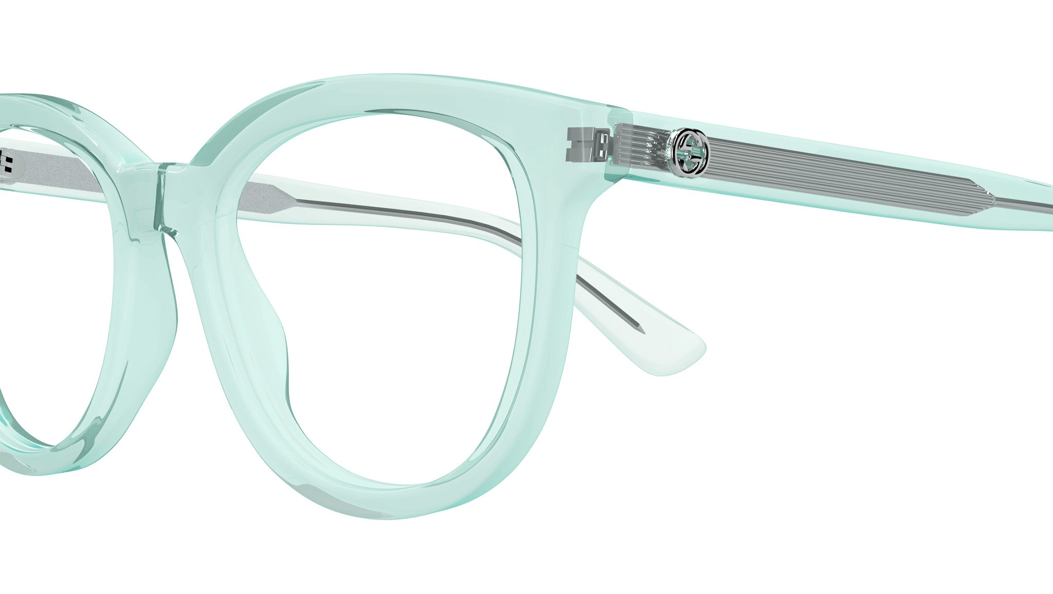 GUCCI GG0808S Limited Edition Cat Eye Sunglasses (Mint Green) GUCCI HOLLYWOOD FOREVER 1298 Green Pearl 003 Crystal Stud  main image 2