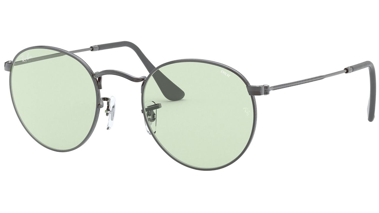 Round Solid Evolve RB3447 gunmetal green
