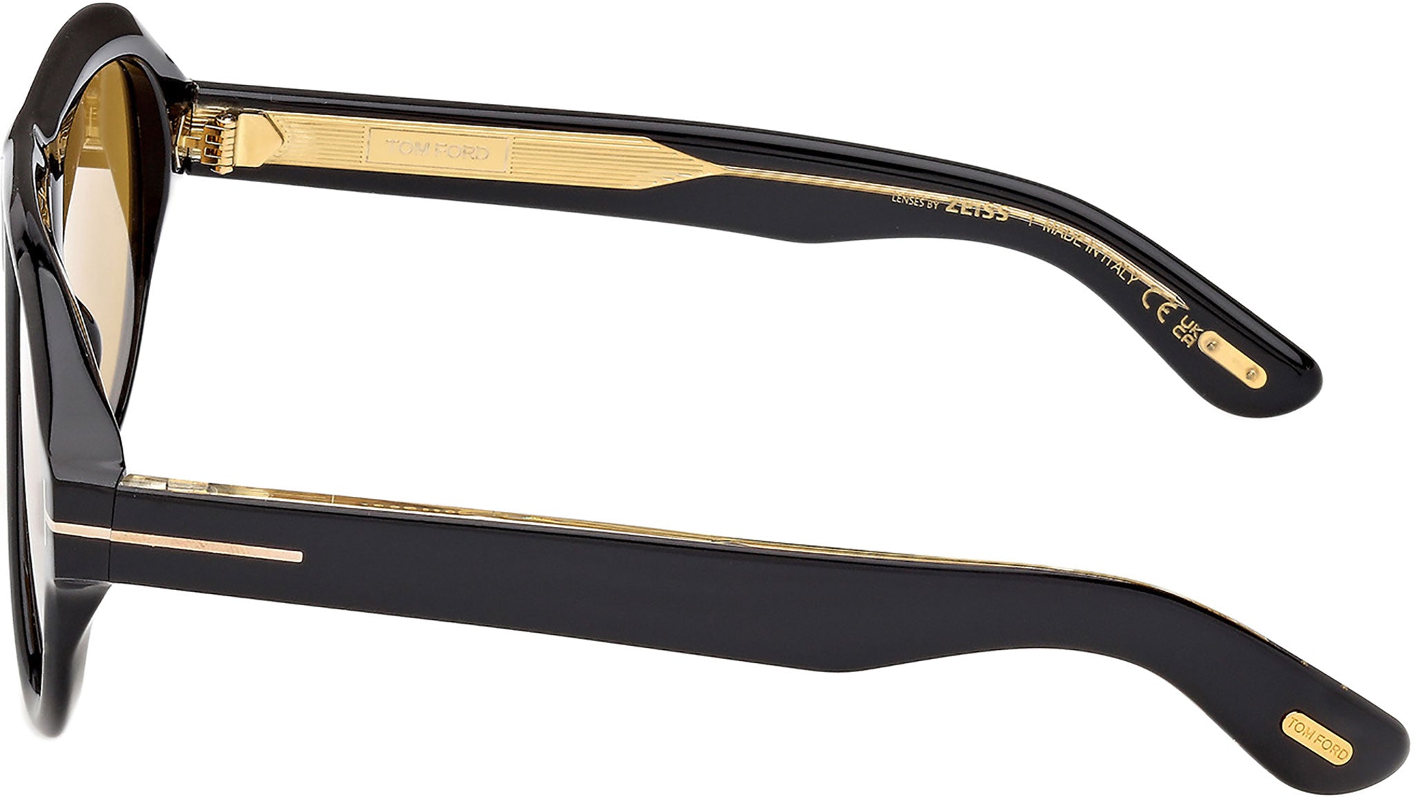 Tom Ford Icon Sunglasses FT1225 01E Shiny Black - eye-oo.com display picture 2