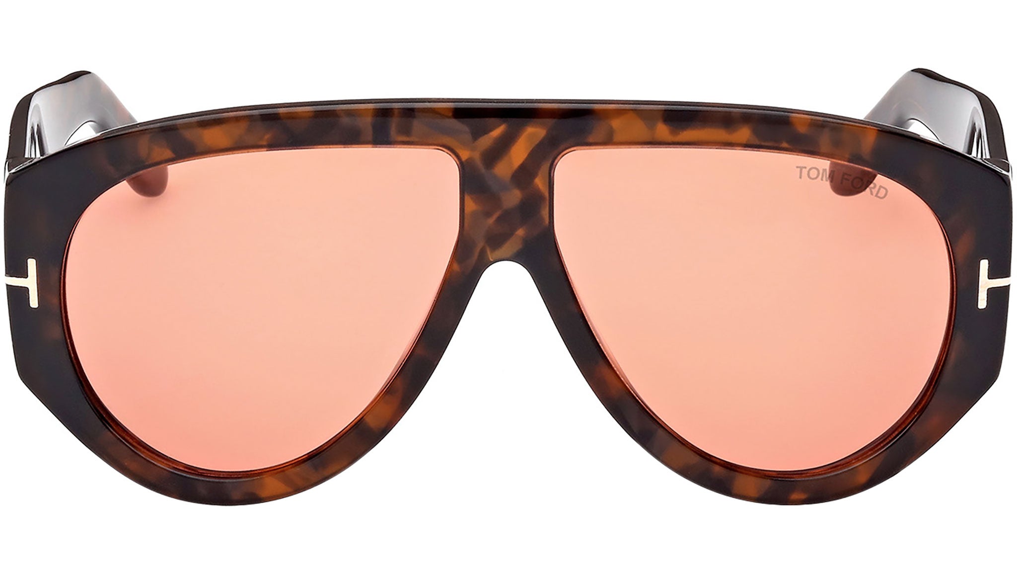 Tom Ford Bronson FT1044 Sunglasses 52S Shiny Dark Spotted Havana
