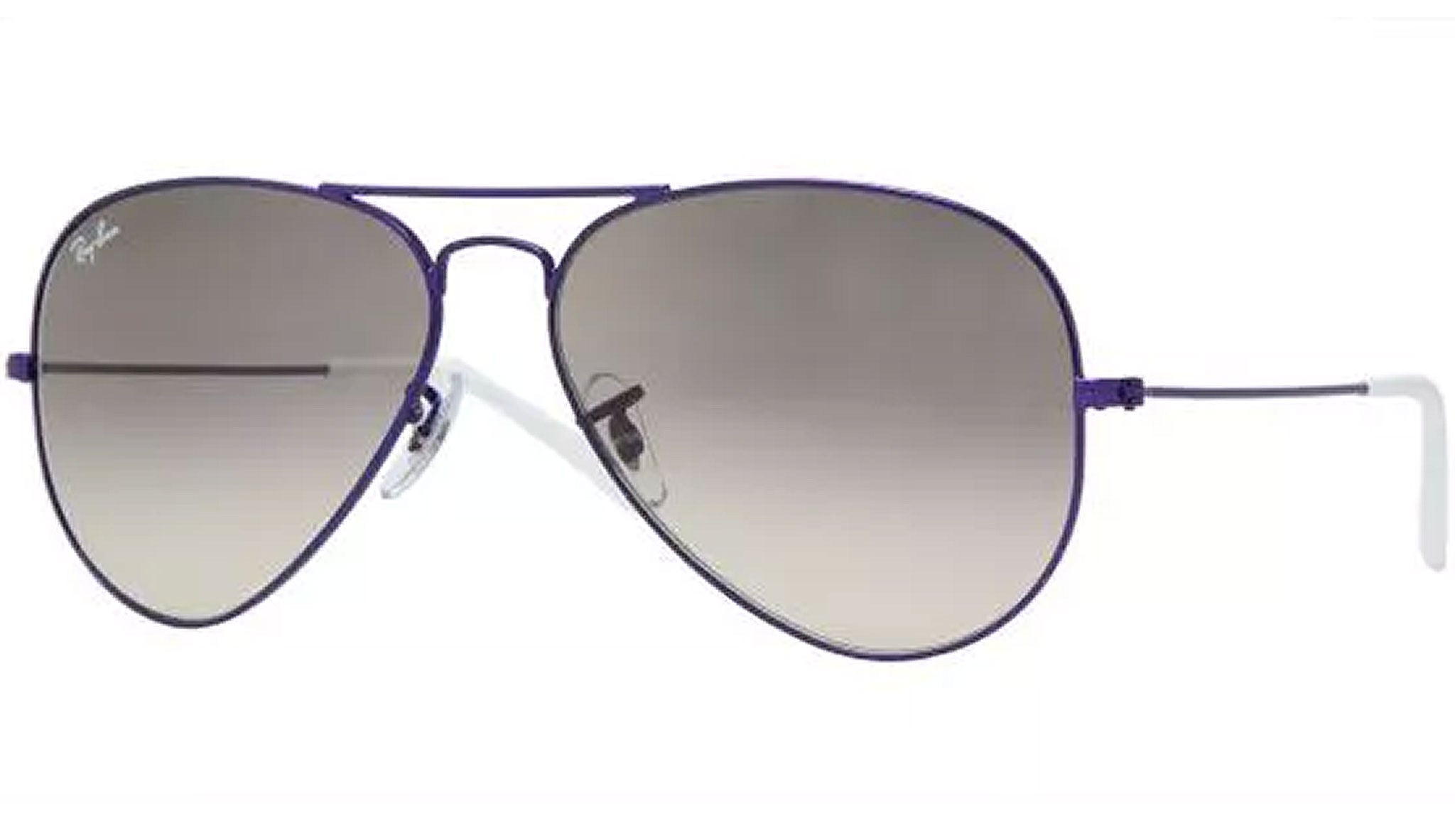 Ray-Ban Large Metal Aviator Sunglasses- Purple Flash (RB3025|167/4K|55) Ray-Ban Aviator RB3025 002/4O Black Sunglasses - eye-oo.com main image 4