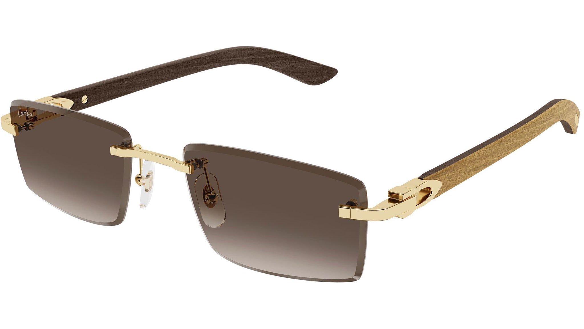 Cartier CT0582S Sunglasses 003 Shiny Gold - eye-oo.com