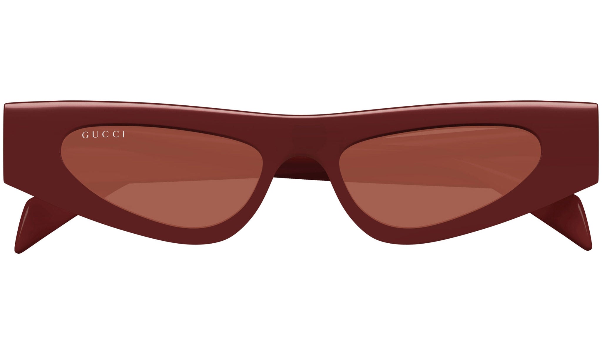 Gucci Sunglasses GG1779S 003 Shiny Solid Burgundy - eye-oo.com