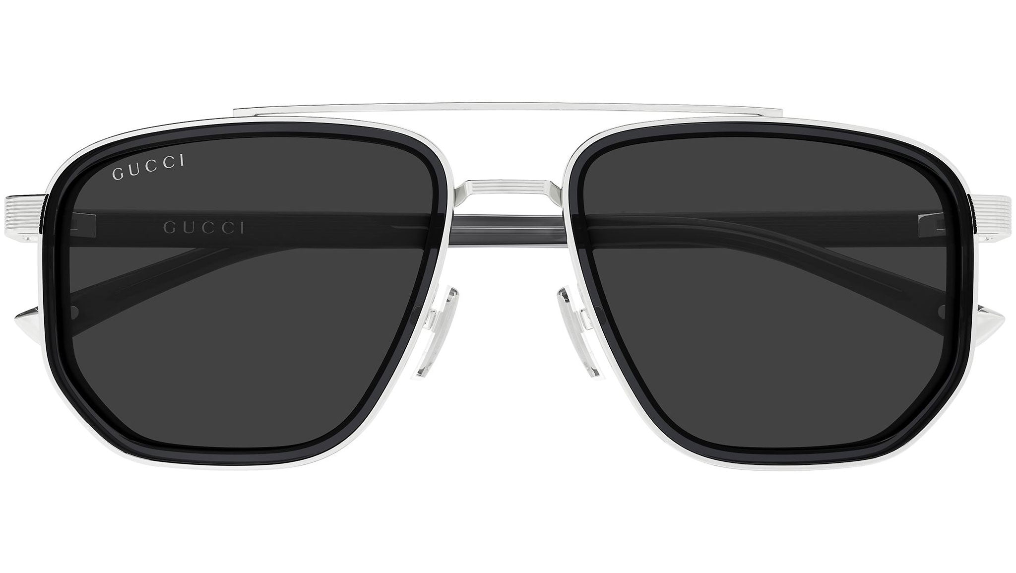 Gucci GG2073S 001 Silver Grey Sunglasses - eye-oo.com