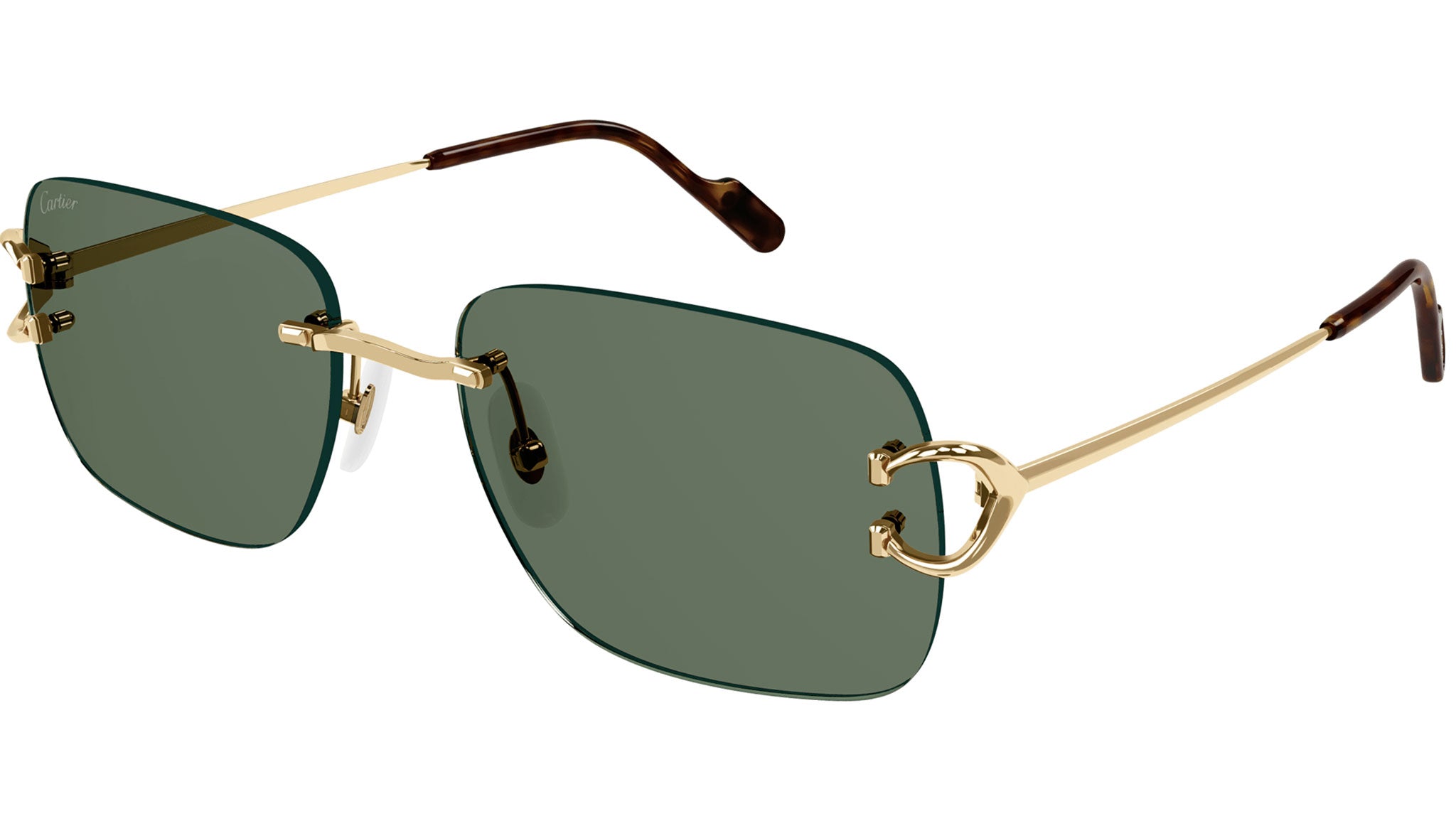 Cartier CT0330S Shiny Gold Sunglasses - eye-oo.com