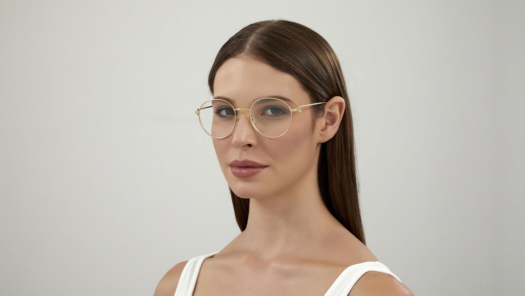 Cartier Signature C de Cartier CT0249S Gold Clear Hardware - Sunglasses CT0249S Sunglasses - Cartier Authorized Retailer  main image 3