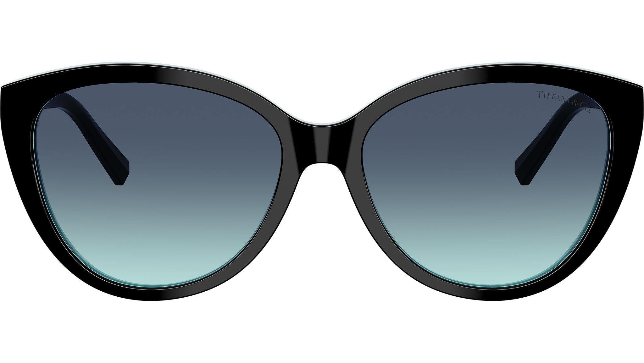 TF4251 Tiffany Sunglasses 80559S Black On Tiffany Blue - eye-oo.com