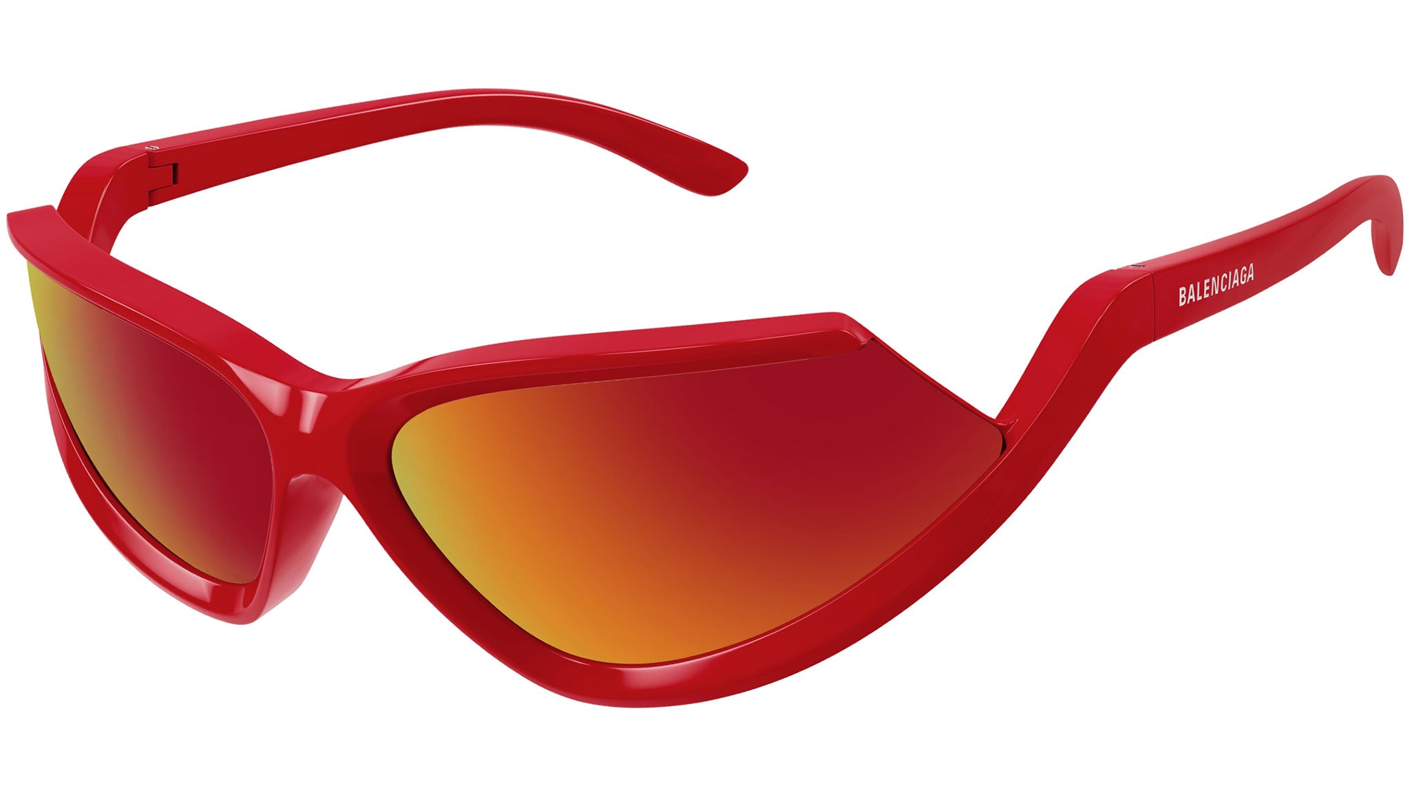 Balenciaga BB0289S Sunglasses 005 Shiny Red - eye-oo.com display picture 3