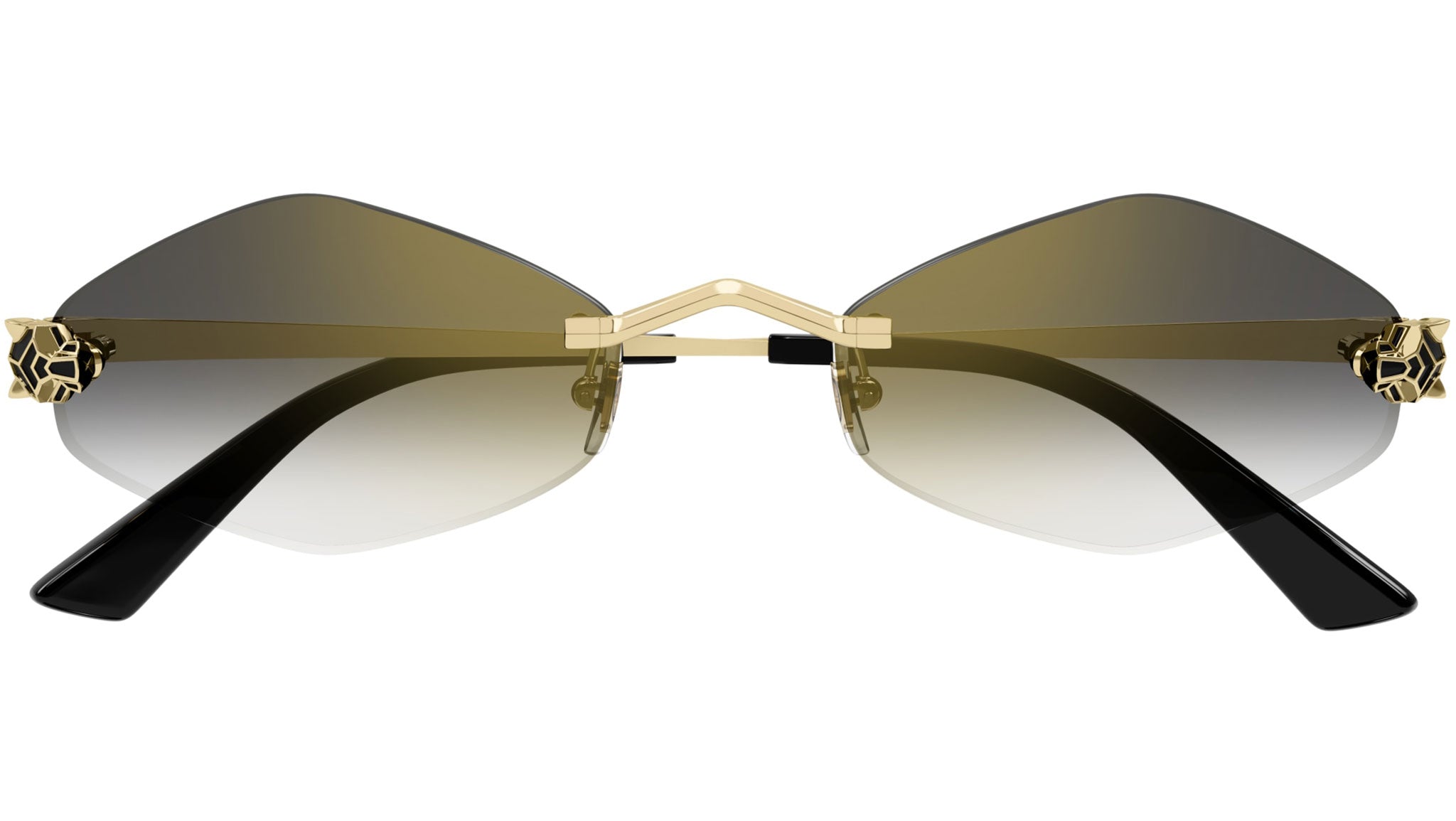 Cartier CT0433S 001 Sunglasses Shiny Gold - eye-oo.com