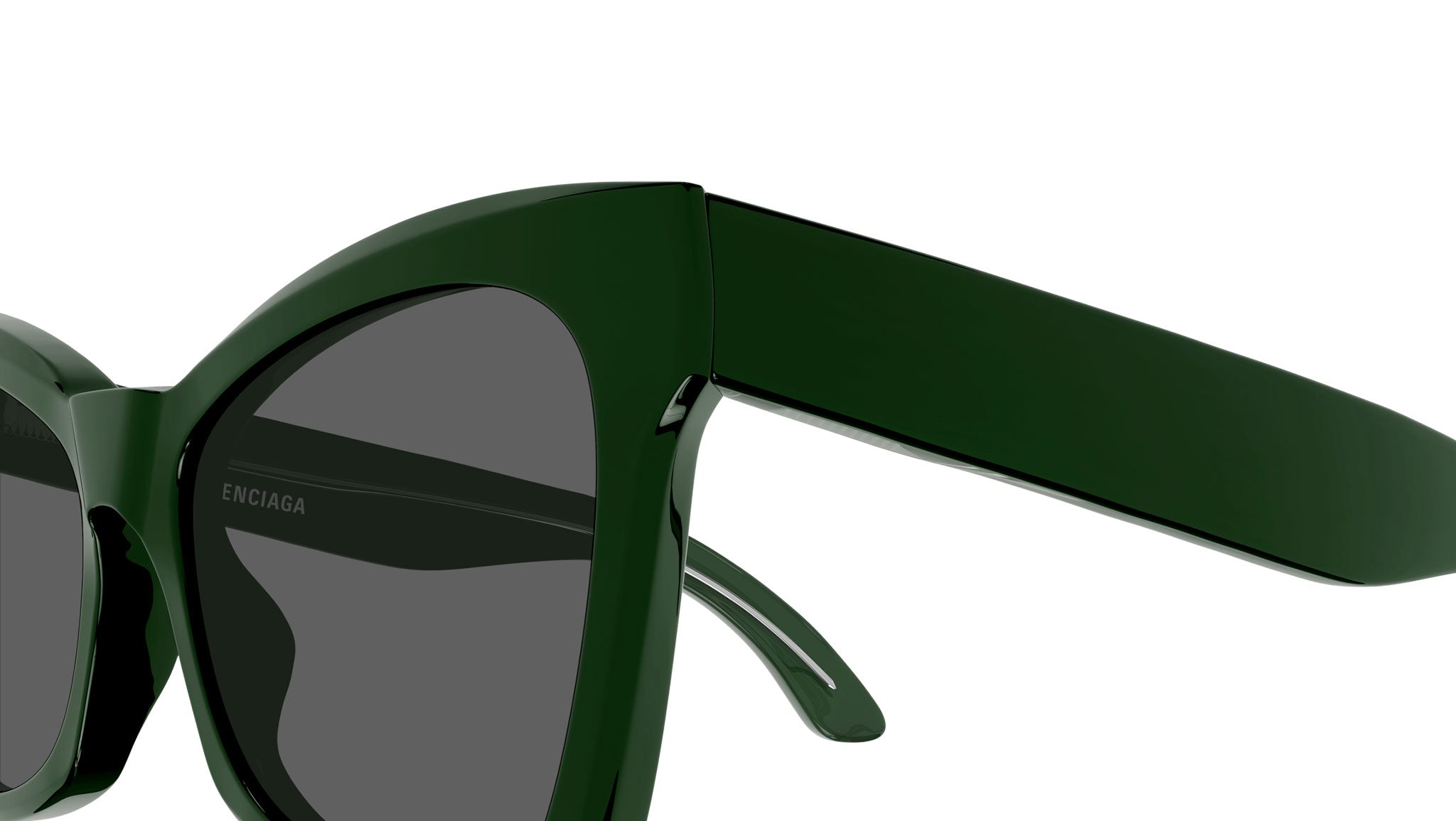 Balenciaga BB0231S 006 Green Grey Sunglasses - eye-oo.com