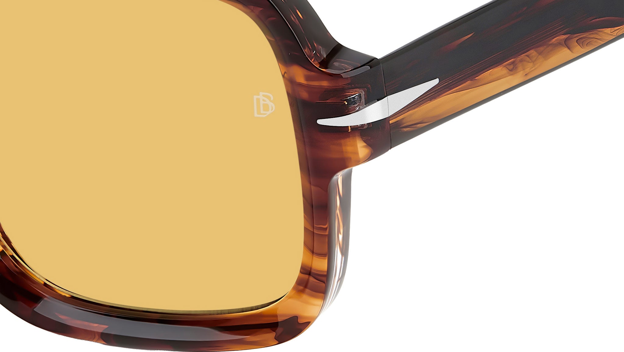 David Beckham DB 7151/S EX4 HO Sunglasses Brown Horn - eye-oo.com