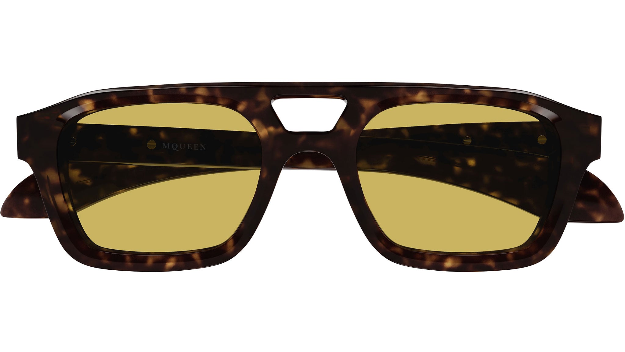 Alexander McQueen AM0505S 002 Sunglasses Dark Havana - eye-oo.com