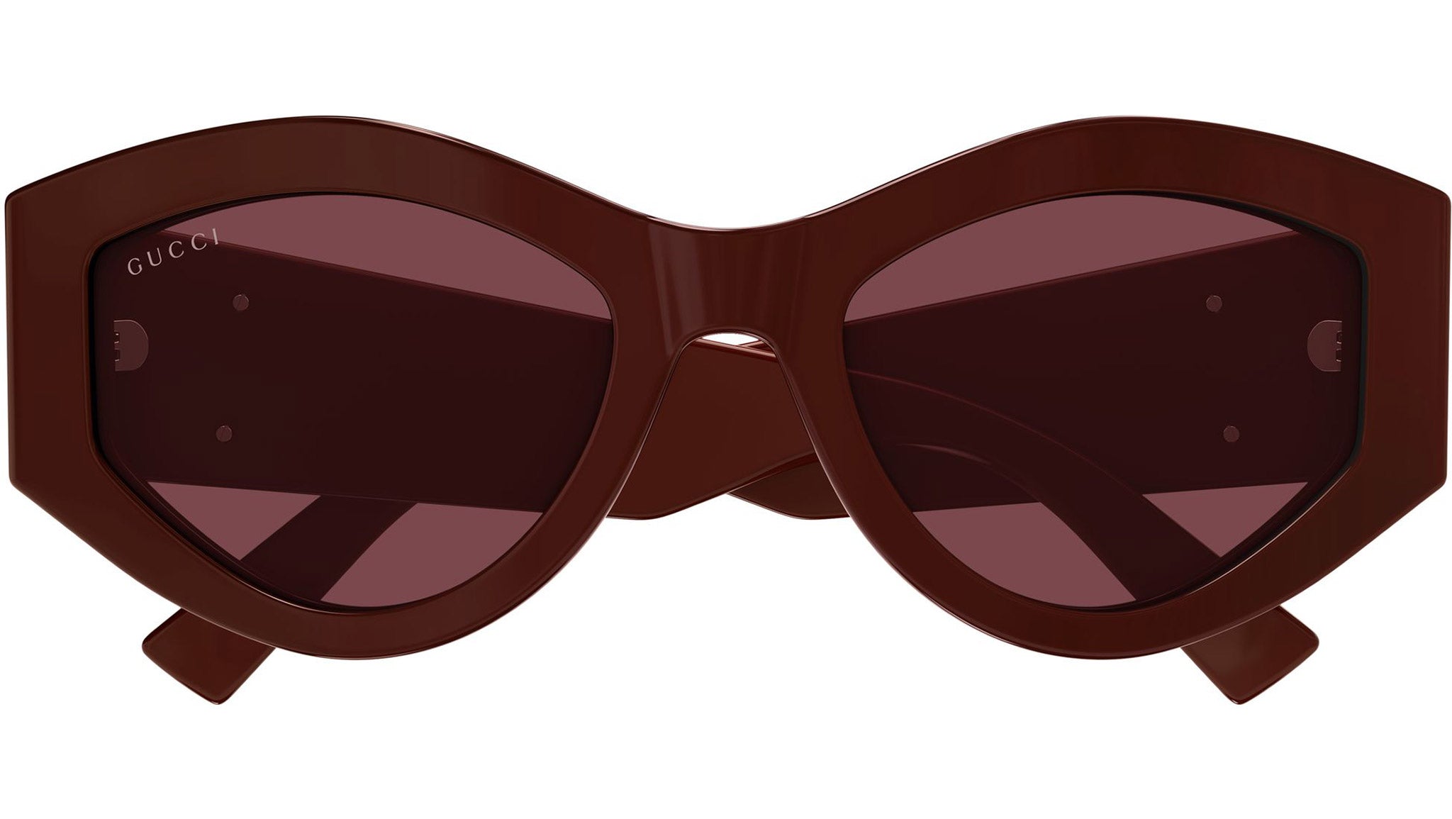 Gucci GG1951S 003 Burgundy Geometric Sunglasses - eye-oo.com display picture 1