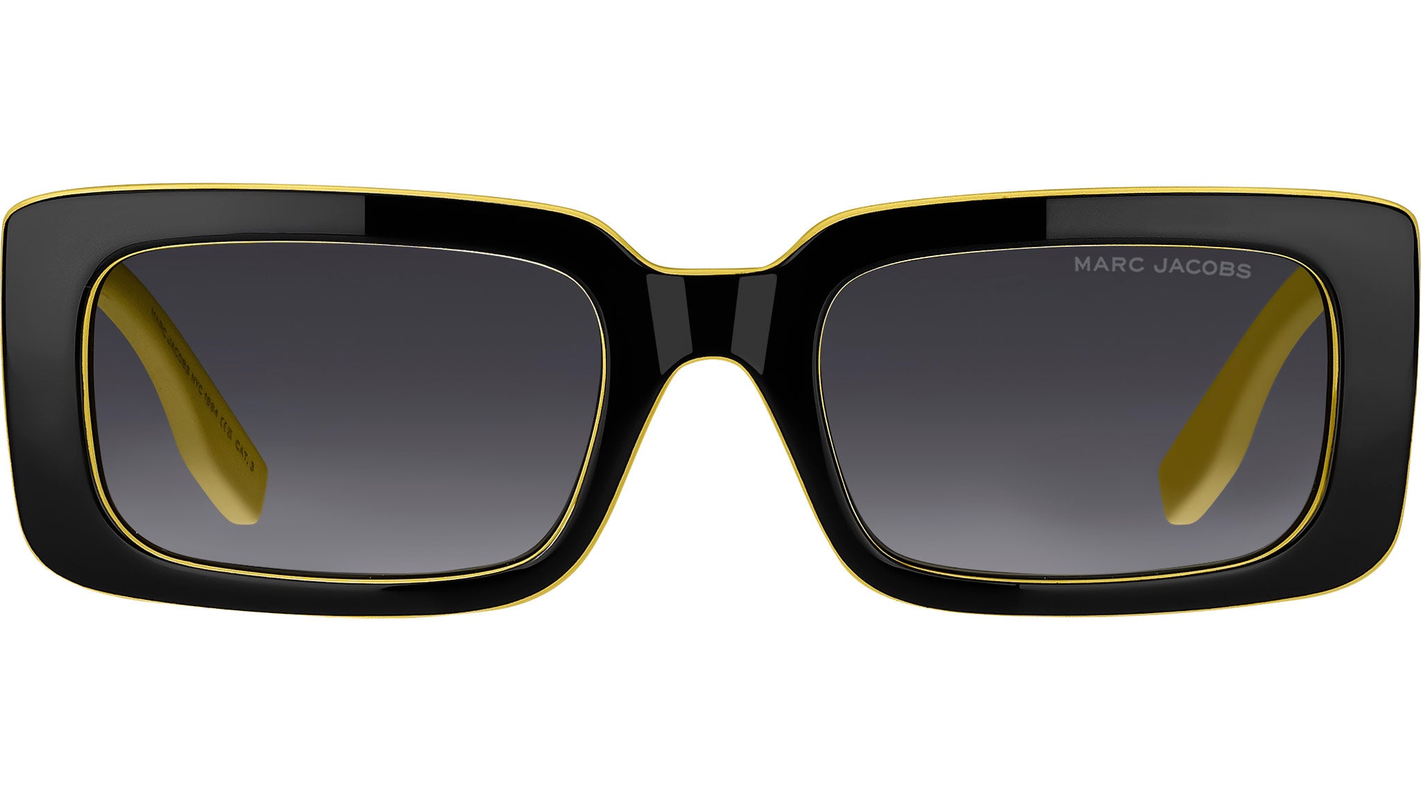 Marc Jacobs MARC 804/S 71C 9O Sunglasses Black Yellow - eye  display picture 1