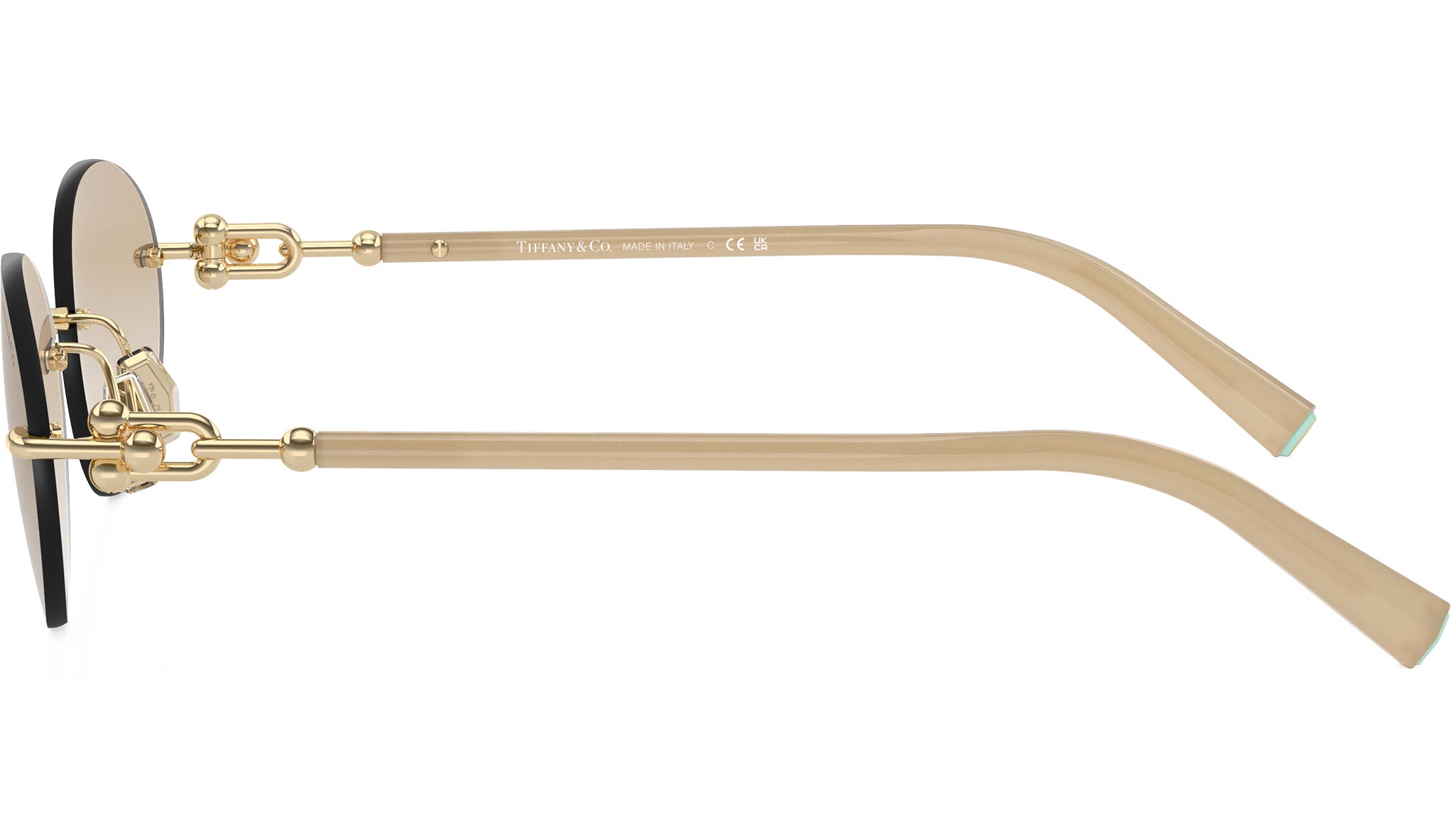 Tiffany TF3104D Sunglasses 617811 Pale Gold - eye-oo.com