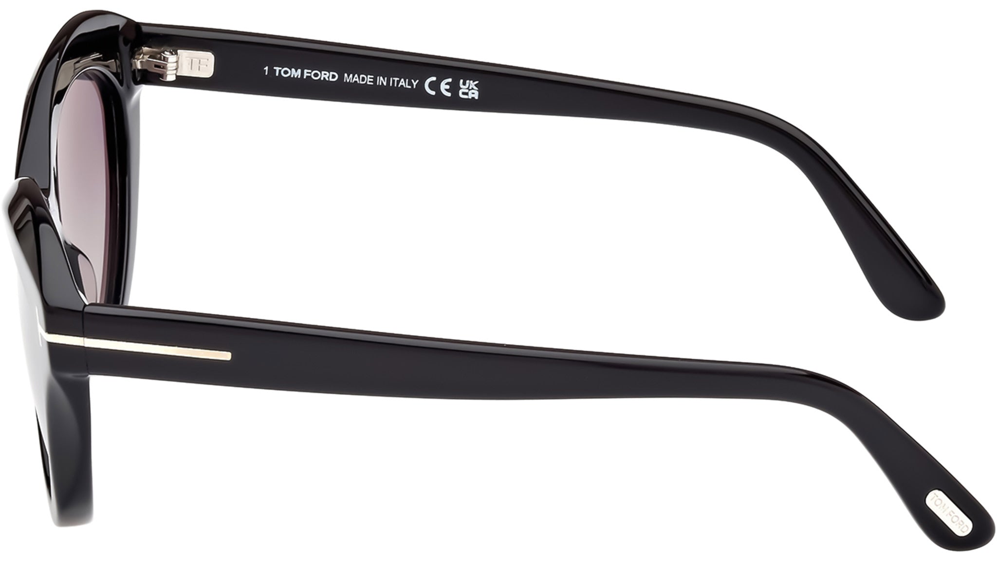 Tom Ford Toni Sunglasses FT1111 01C Shiny Black - eye-oo.com display picture 1