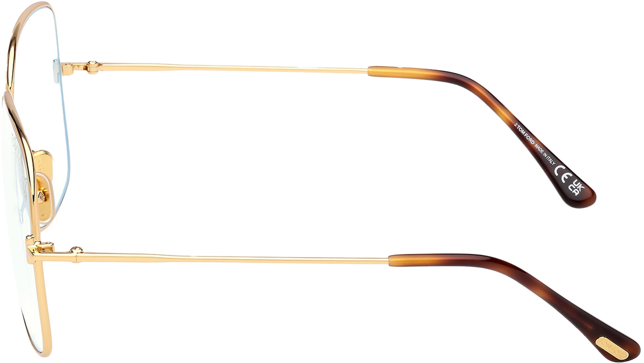 Tom Ford FT6048-B Glasses 030 Shiny Deep Gold - eye-oo.com display picture 3