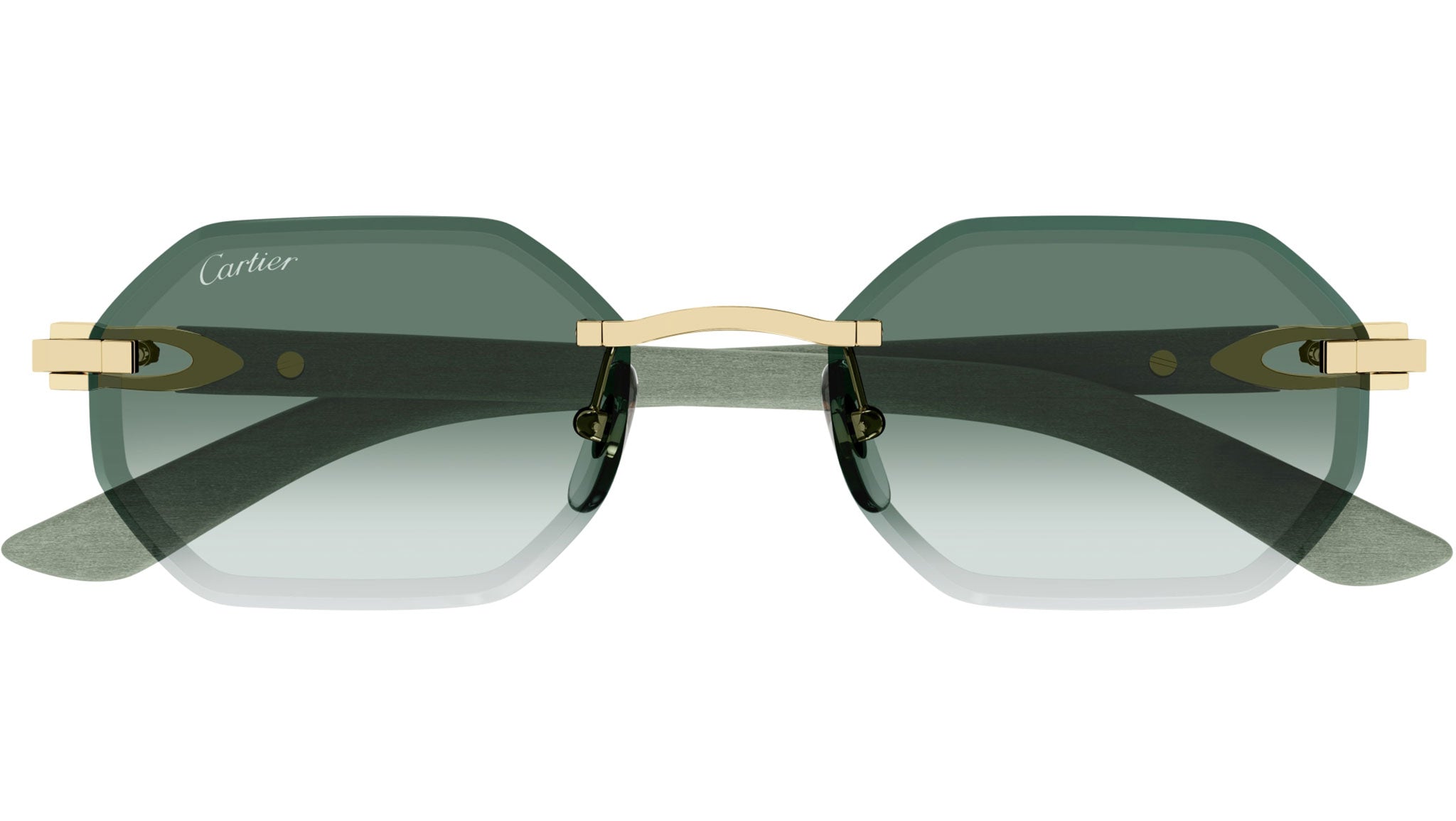Cartier CT0439S 004 Sunglasses Shiny Gold - eye-oo.com