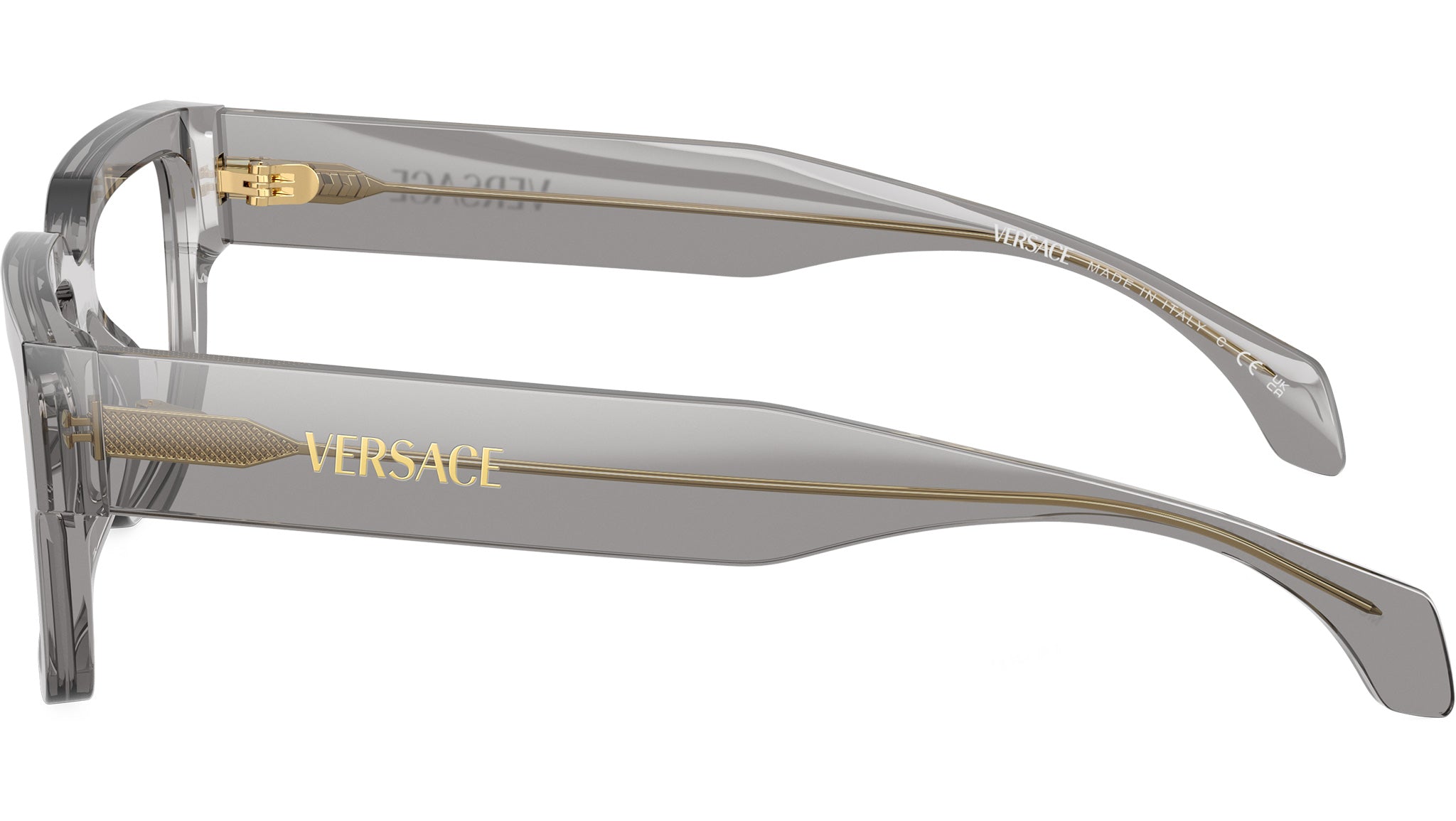 Versace VE3374U Glasses 5510 Transparent Grey - eye-oo.com display picture 2