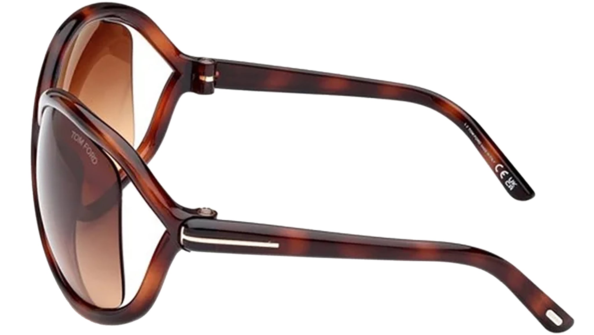 Tom Ford Bettina FT1068 Sunglasses 52F Dark Havana - eye-oo.com display picture 2