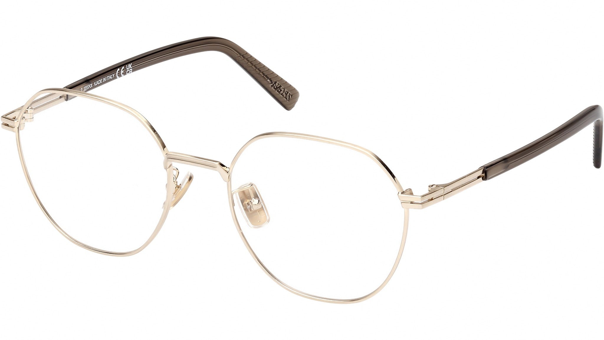 Zegna EZ5270-H 032 Glasses Shiny Pale Gold - eye-oo.com