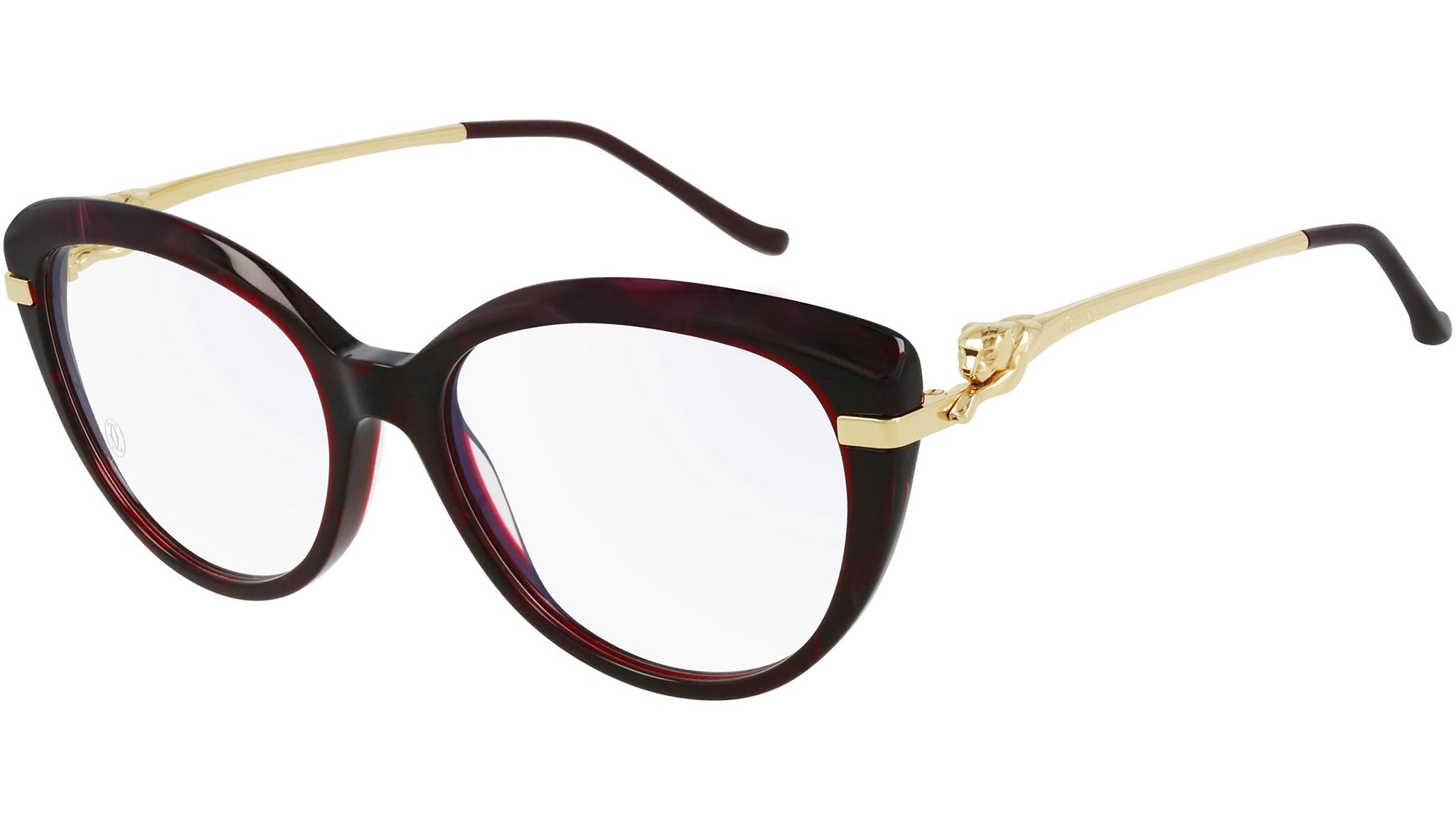 Cartier Women\'s Deep Burgundy Eyeglass Frame with Interchangeable Lenses Cartier Women main image 4