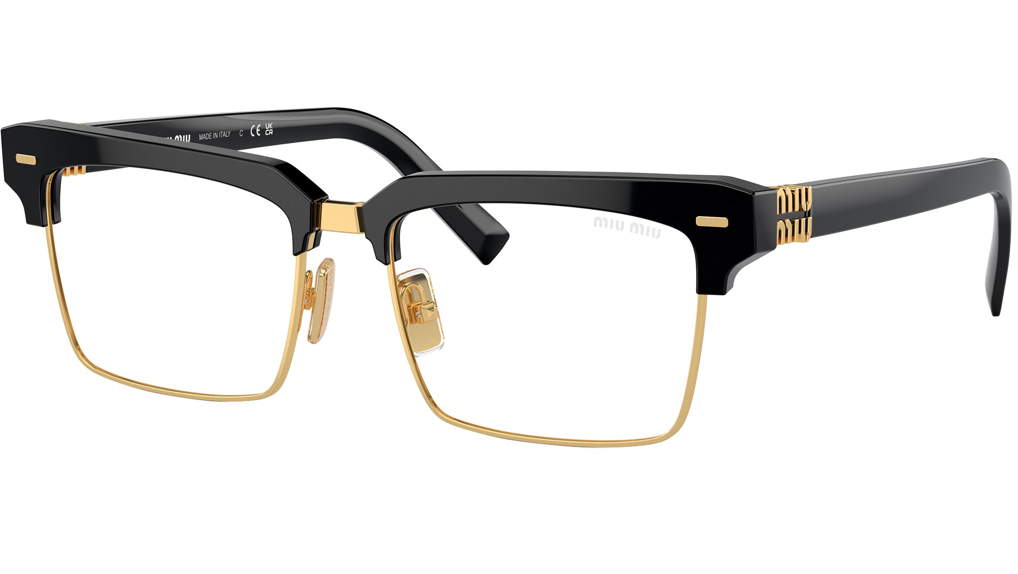 Miu Miu 0MU 10ZS Sunglasses 1AB08N Black - eye-oo.com display picture 1
