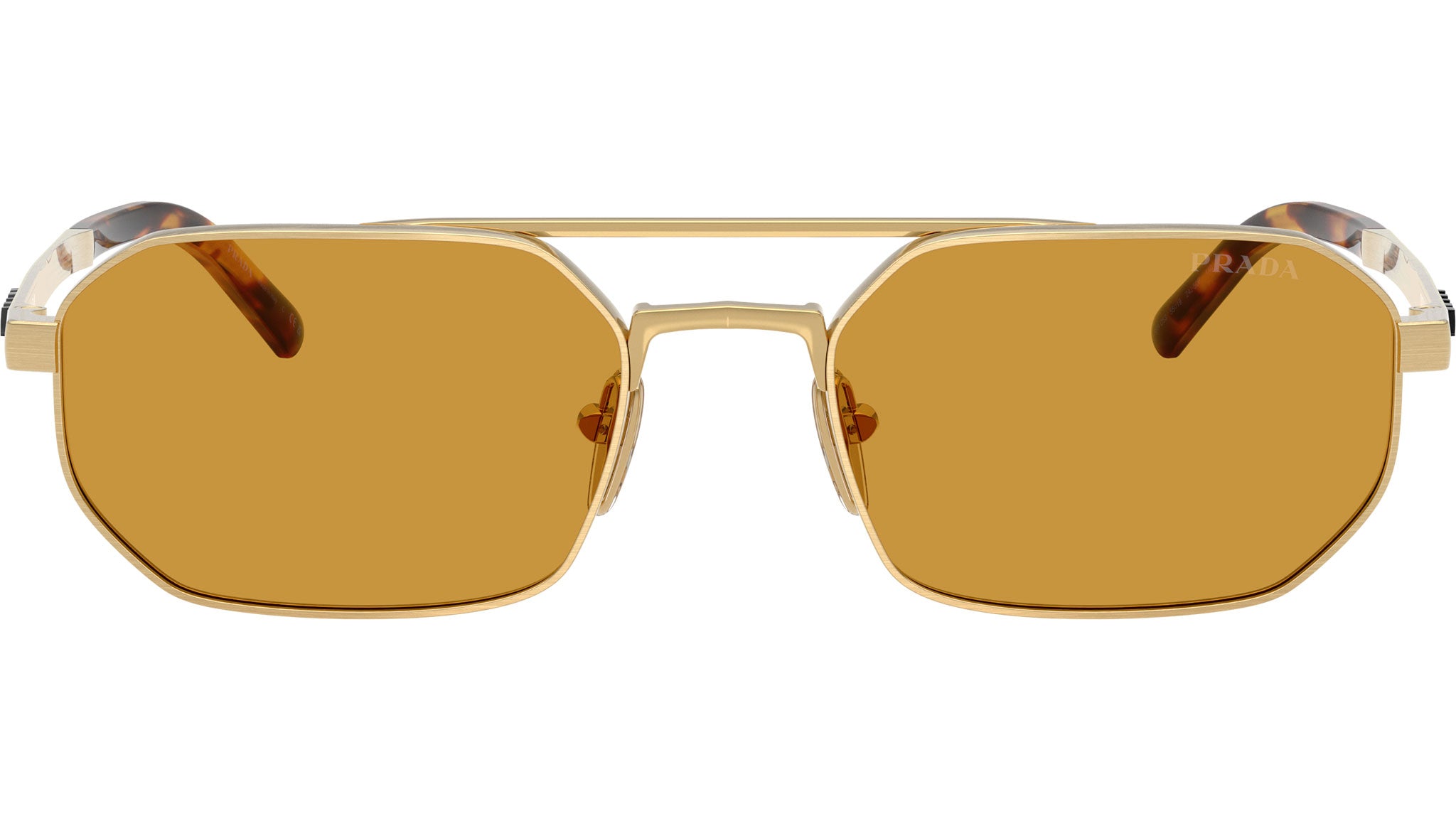 PR D53S Prada Sunglasses 24J50P Satin Gold - eye-oo.com