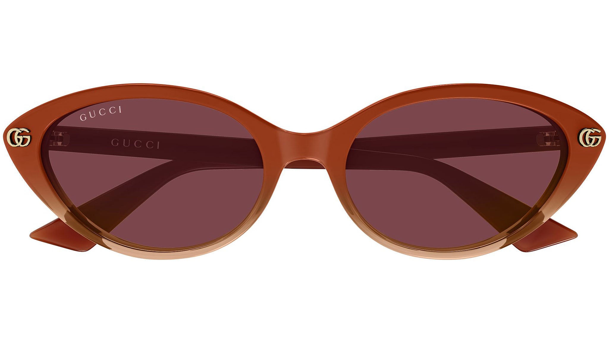 Gucci GG2110S 003 Orange Burgundy Sunglasses - eye-oo.com