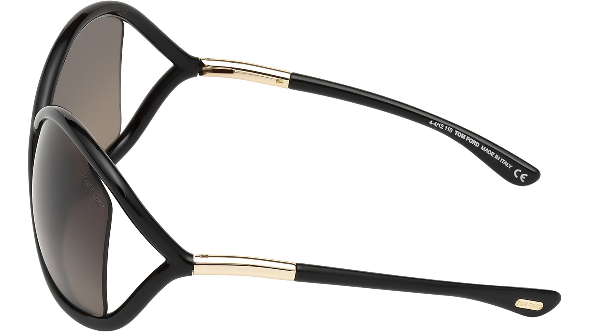 Tom Ford Whitney Sunglasses FT0009 01D Shiny Black - eye-oo.com