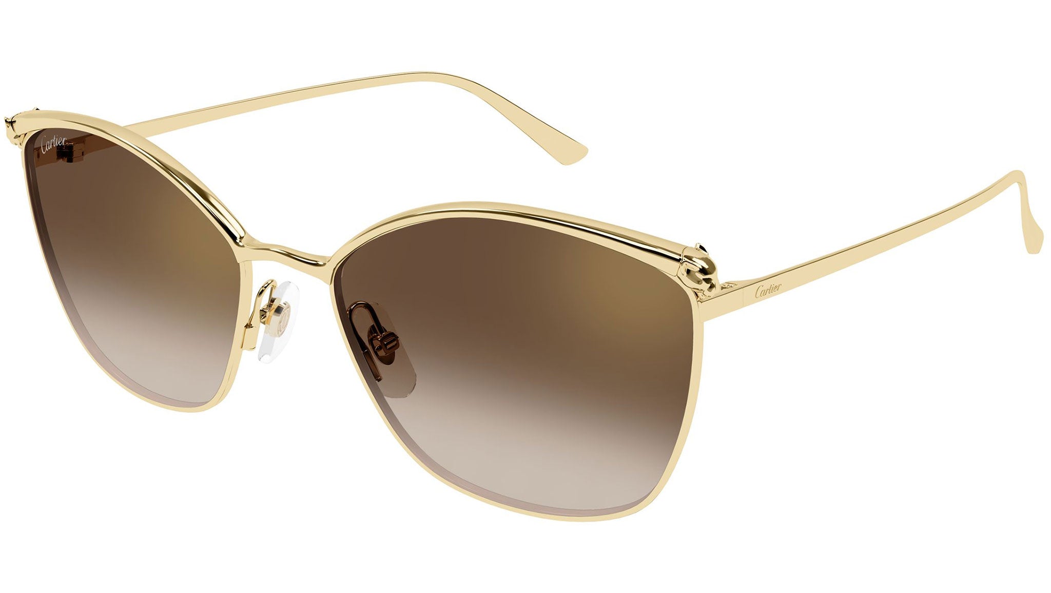 Cartier CT0595S Sunglasses 002 Shiny Gold - eye-oo.com display picture 2
