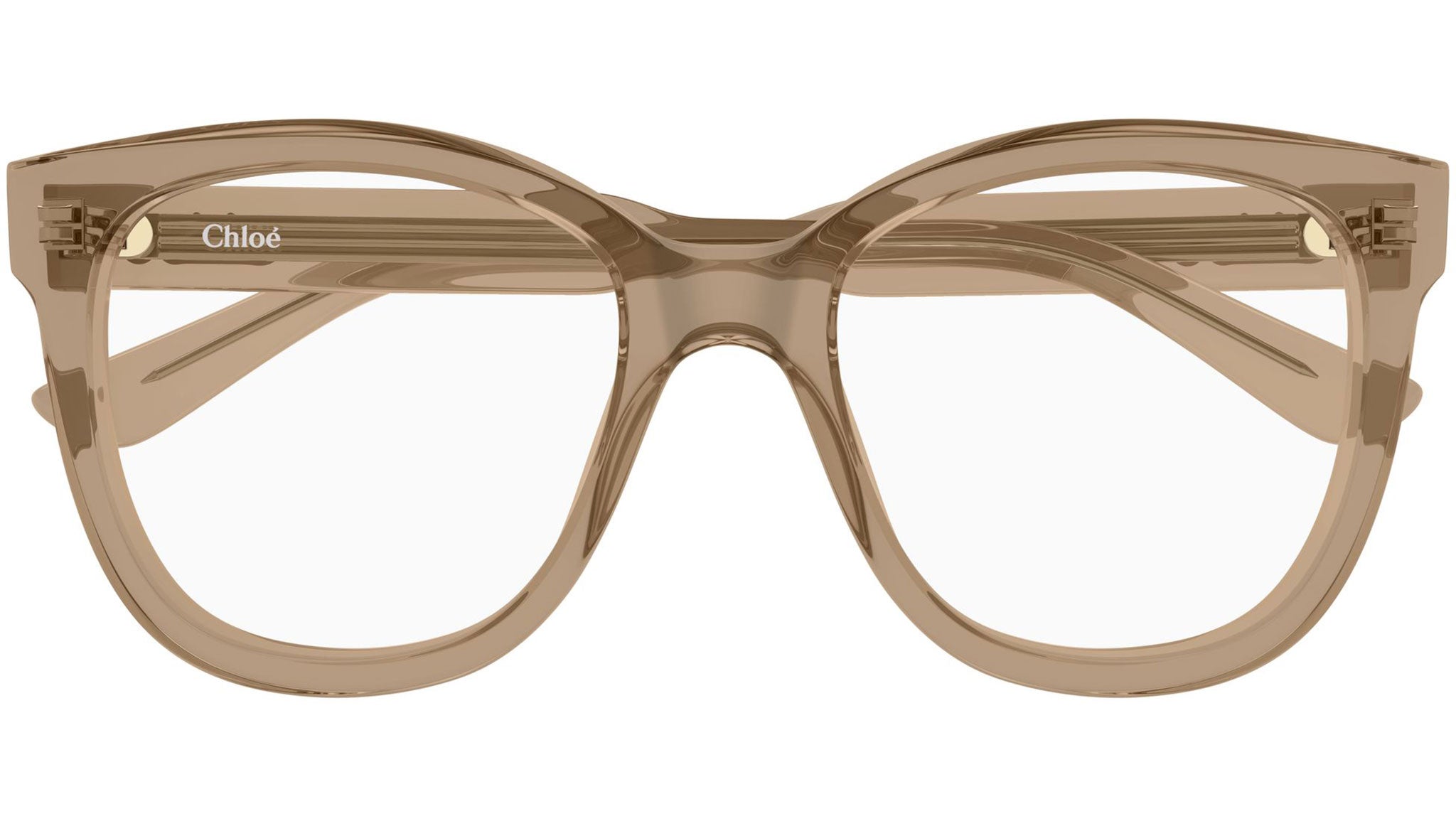 CH0378O Chloé Rectangular Eyeglasses 005 Transparent Brown  display picture 1