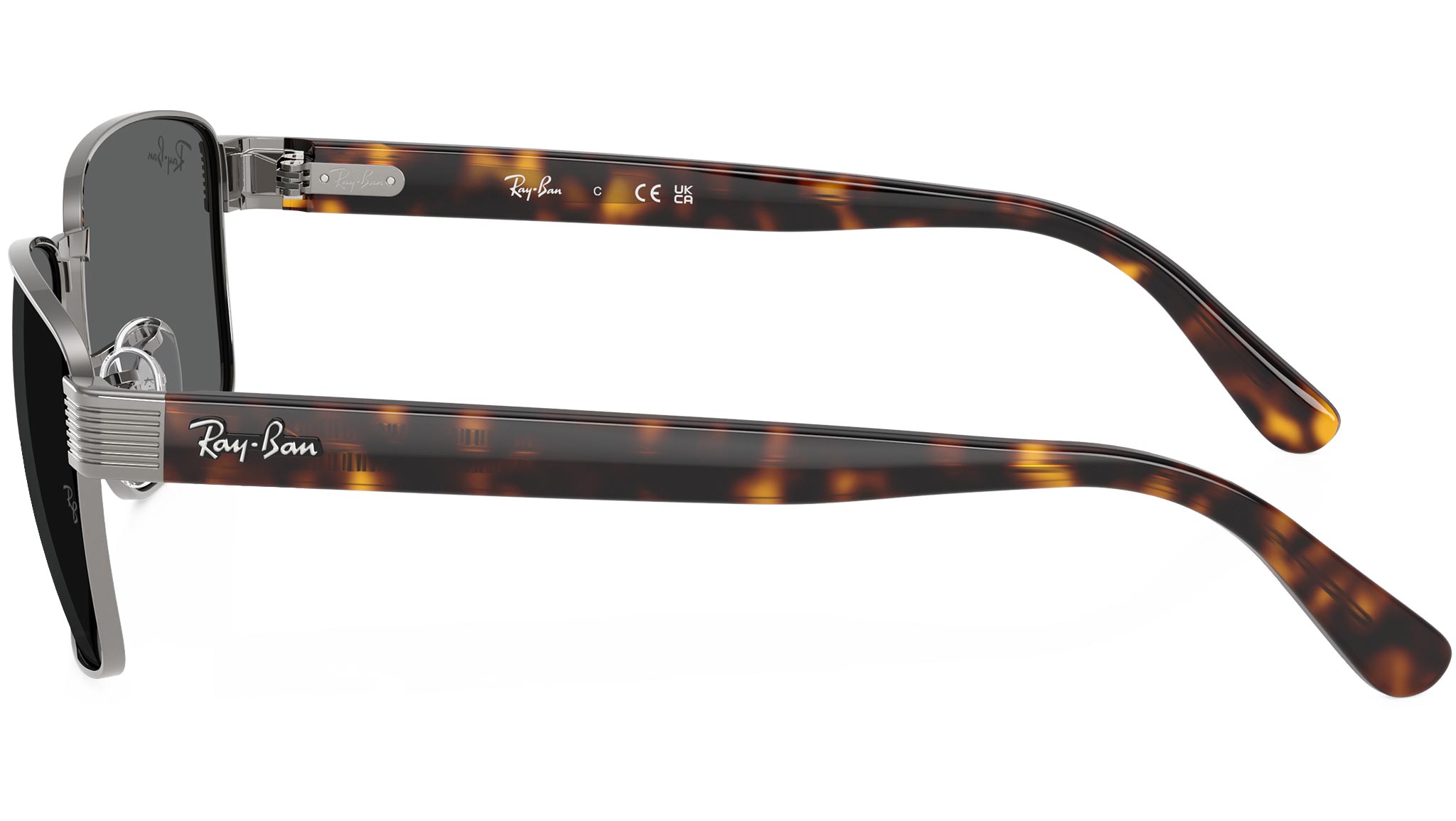 Ray-Ban RB3750 Sunglasses 004/B1 Gunmetal - eye-oo.com