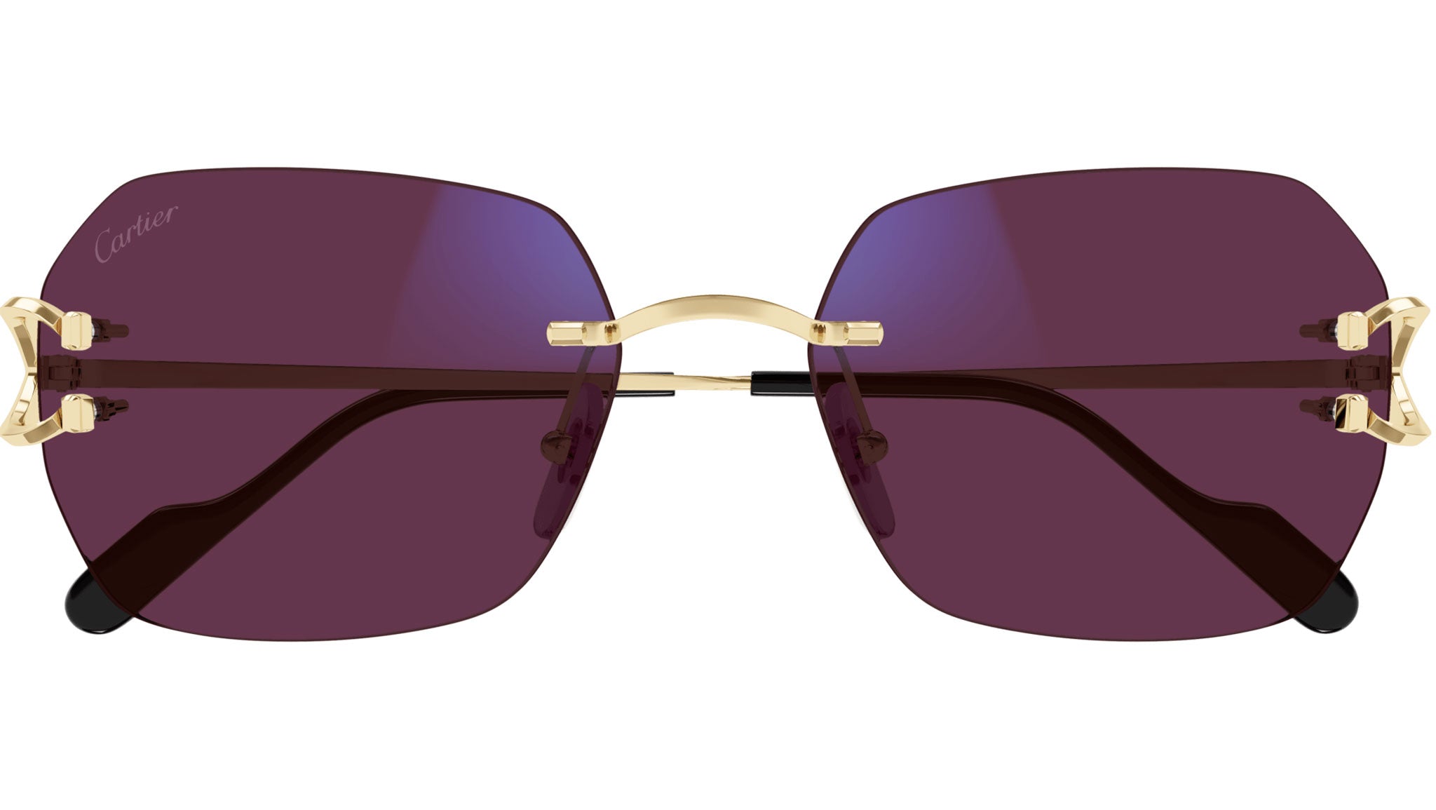 Cartier CT0416S 001 Shiny Gold Sunglasses - eye-oo.com