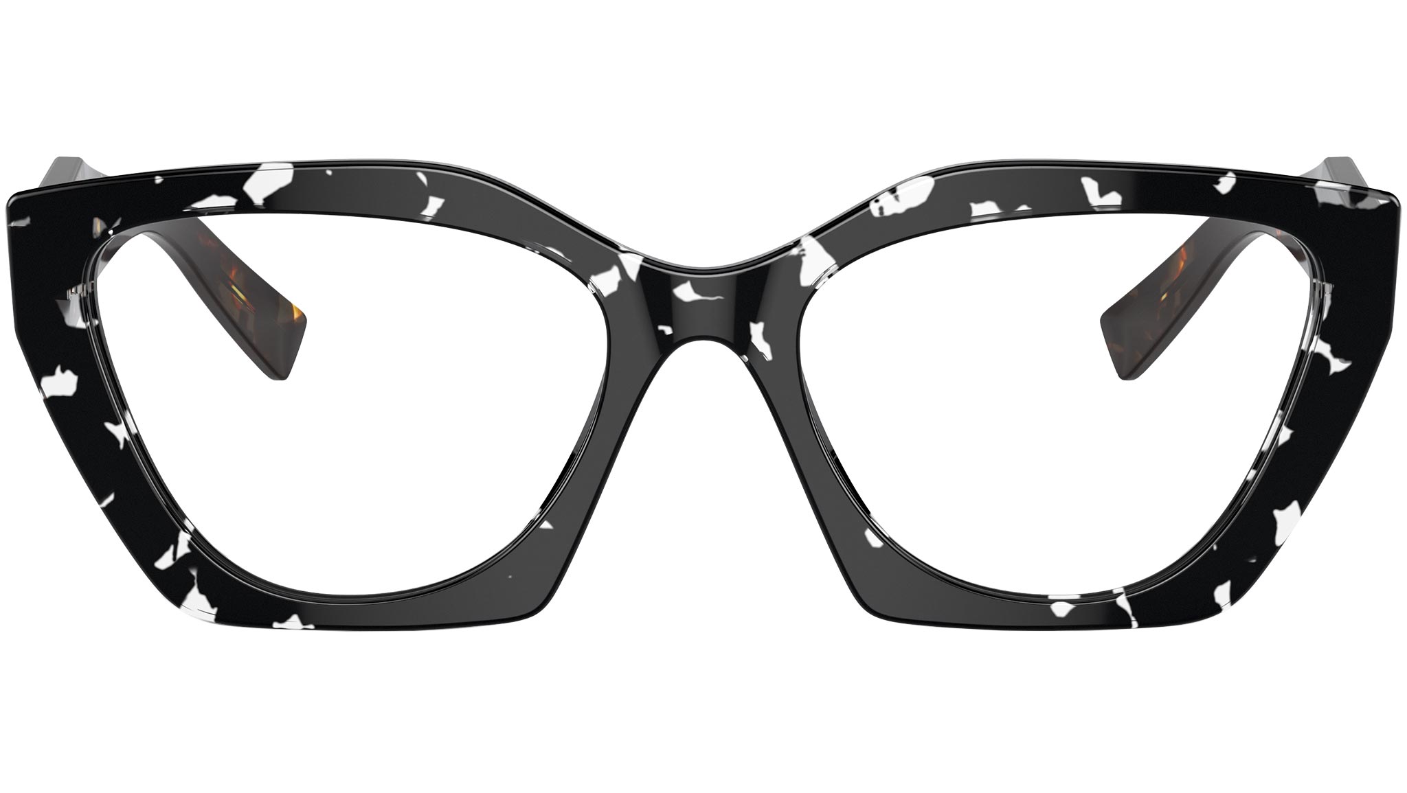Prada PR 09YV Eyeglasses 15S1O1 Black Crystal - eye-oo.com