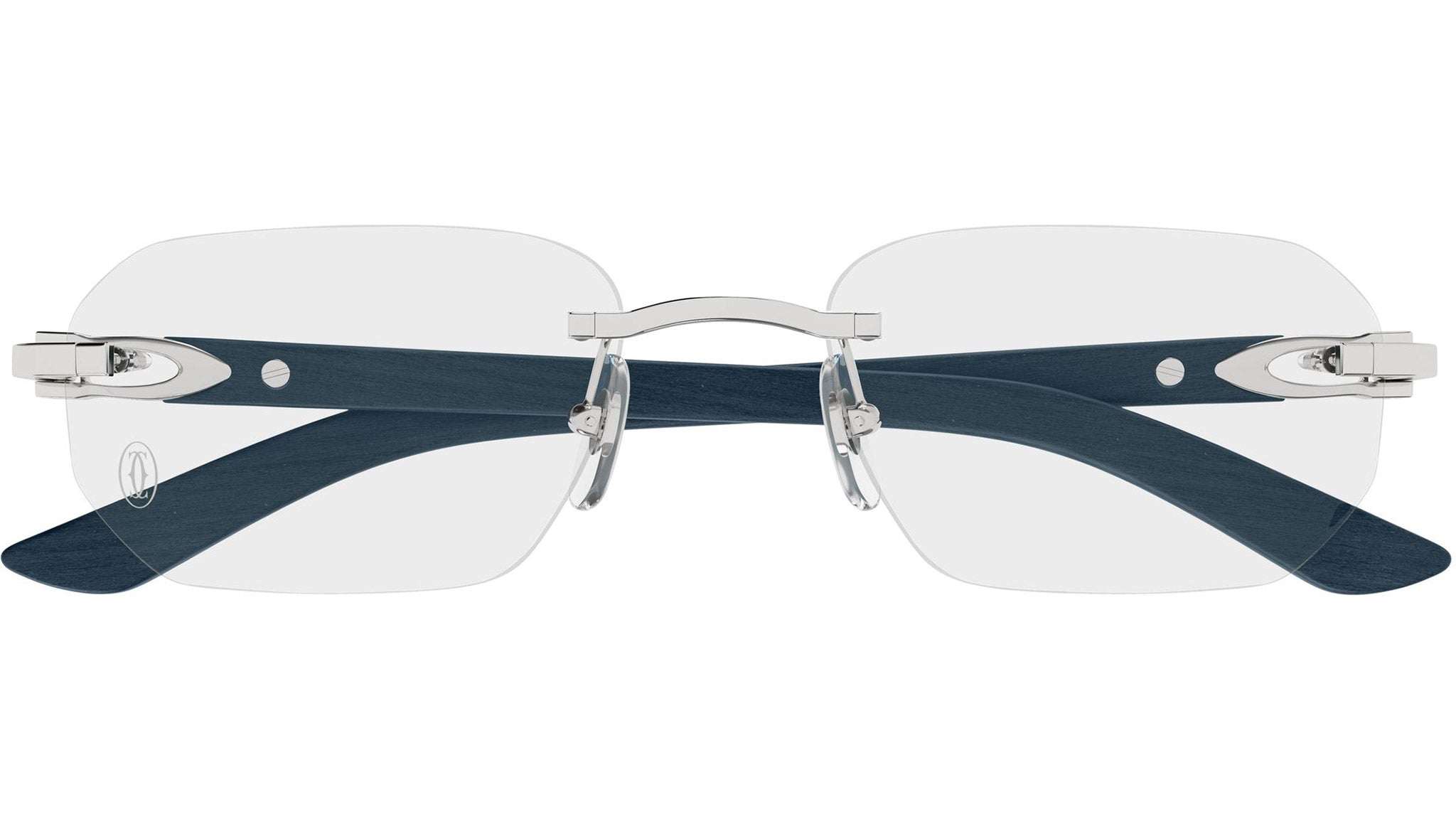 Cartier CT0583O Eyeglasses 004 Shiny Silver - eye-oo.com