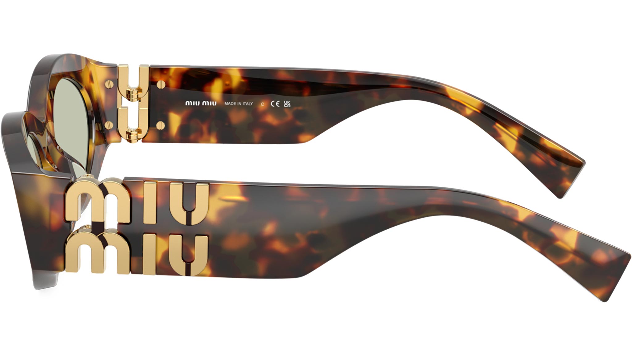 MU 11WS Miu Miu Sunglasses 14L50O Honey Havana - eye-oo.com display picture 2