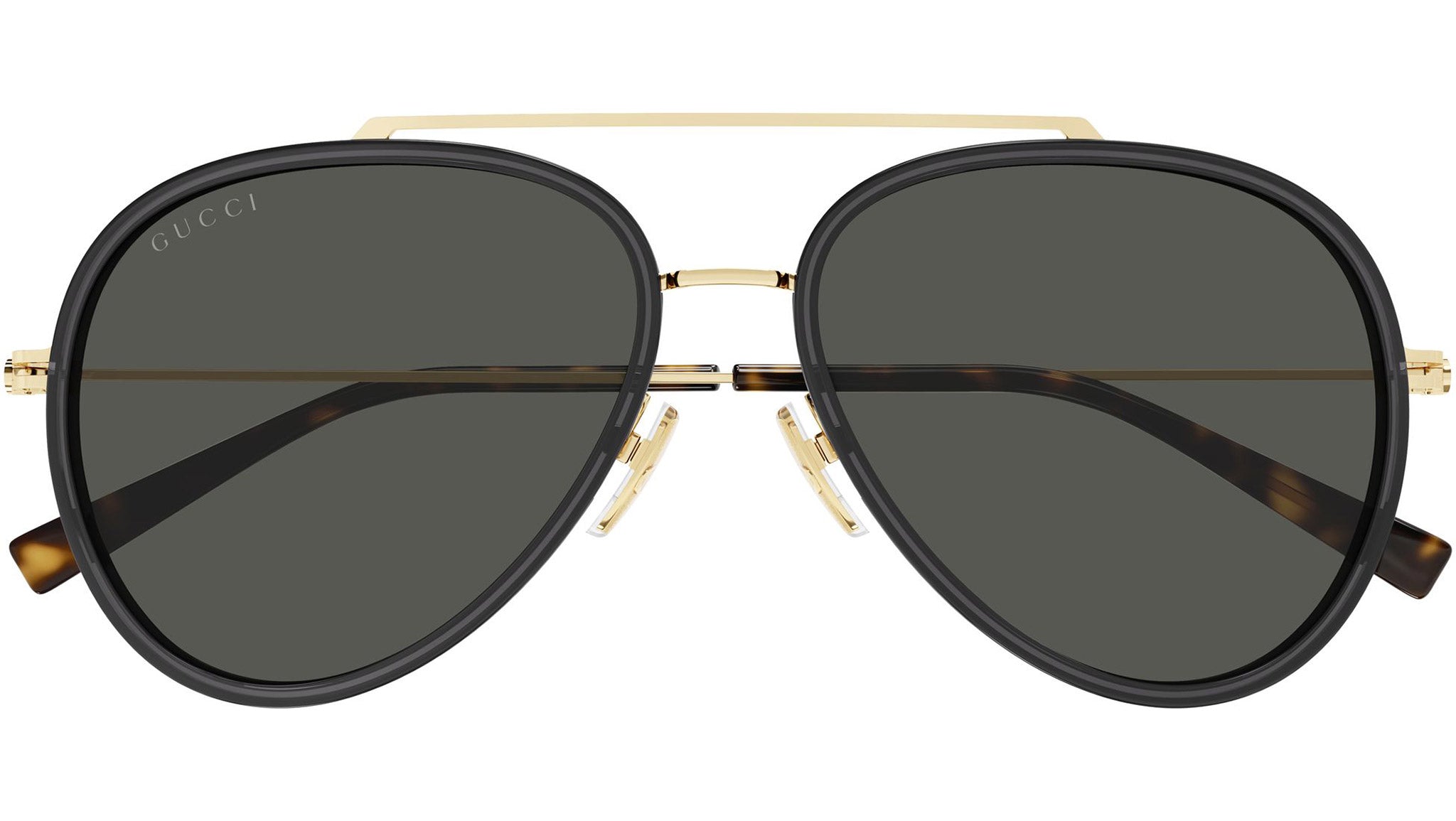 Gucci GG1981S 001 Grey Pilot Sunglasses - eye-oo.com